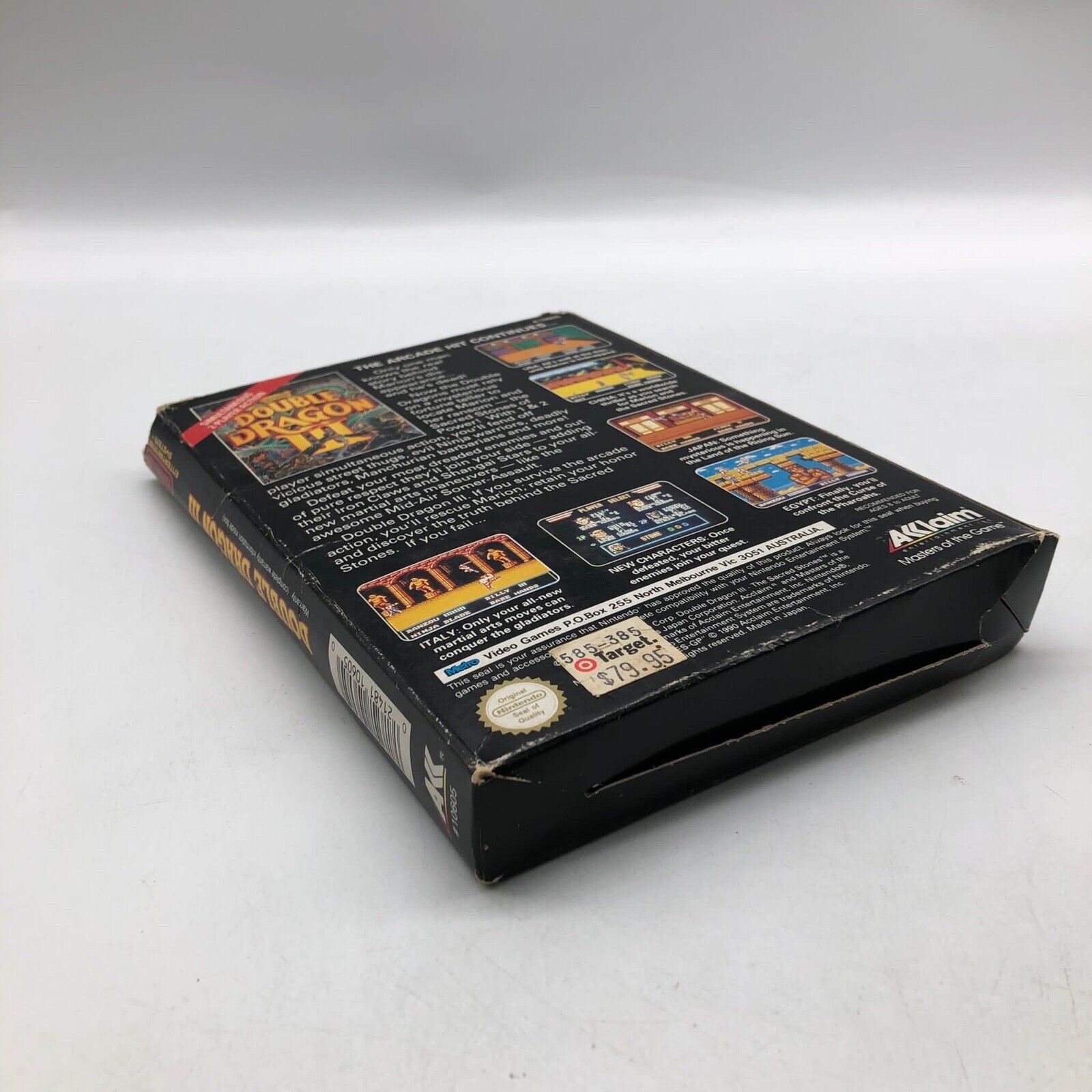 Double Dragon III: The Sacred Stones - Complete NES Game Box Set - Retro Nintendo Entertainment System Classic - Perfect for Collectors & Nostalgic Gaming Nights