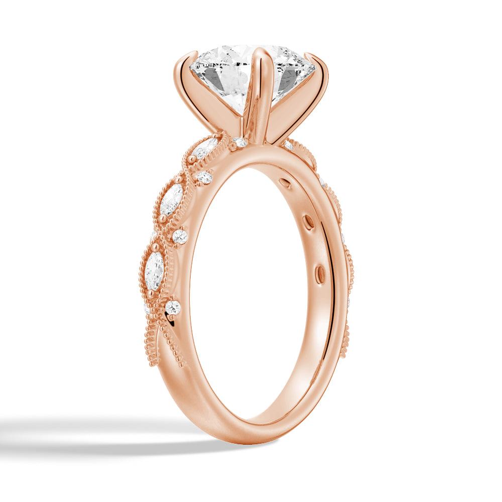 Vintage Infinity Milgrain Cushion Cut Moissanite Engagement Ring for Women - Classic Wedding Band, Anniversary Gift, Proposal Jewelry - Perfect for Romantic Occasions & Special Moments