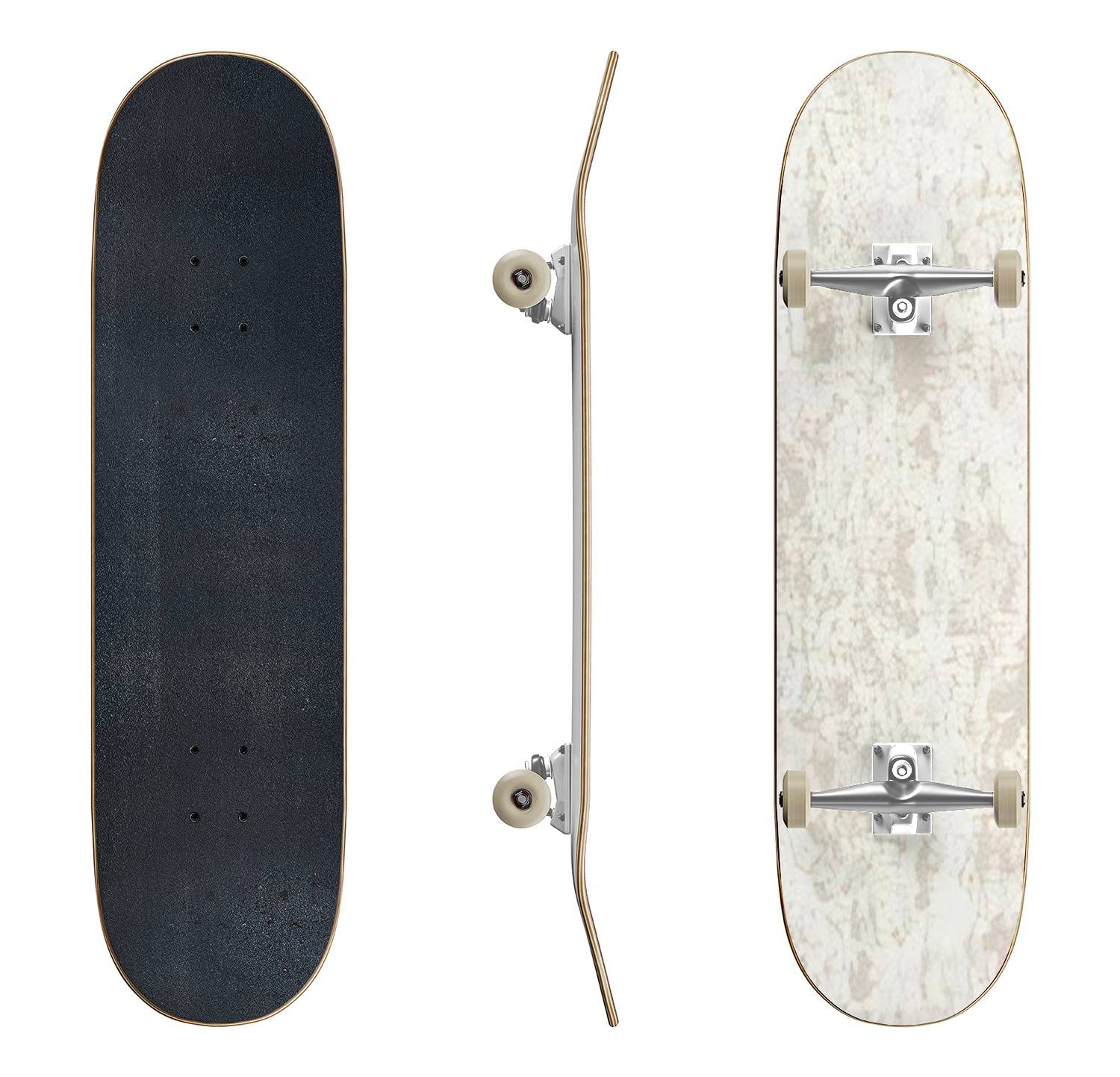 Space Grunge Effect Classic Concave Skateboard - Professional & Beginner Longboard for Extreme Sports | Perfect Teen Gift for Street Skating & Commuting