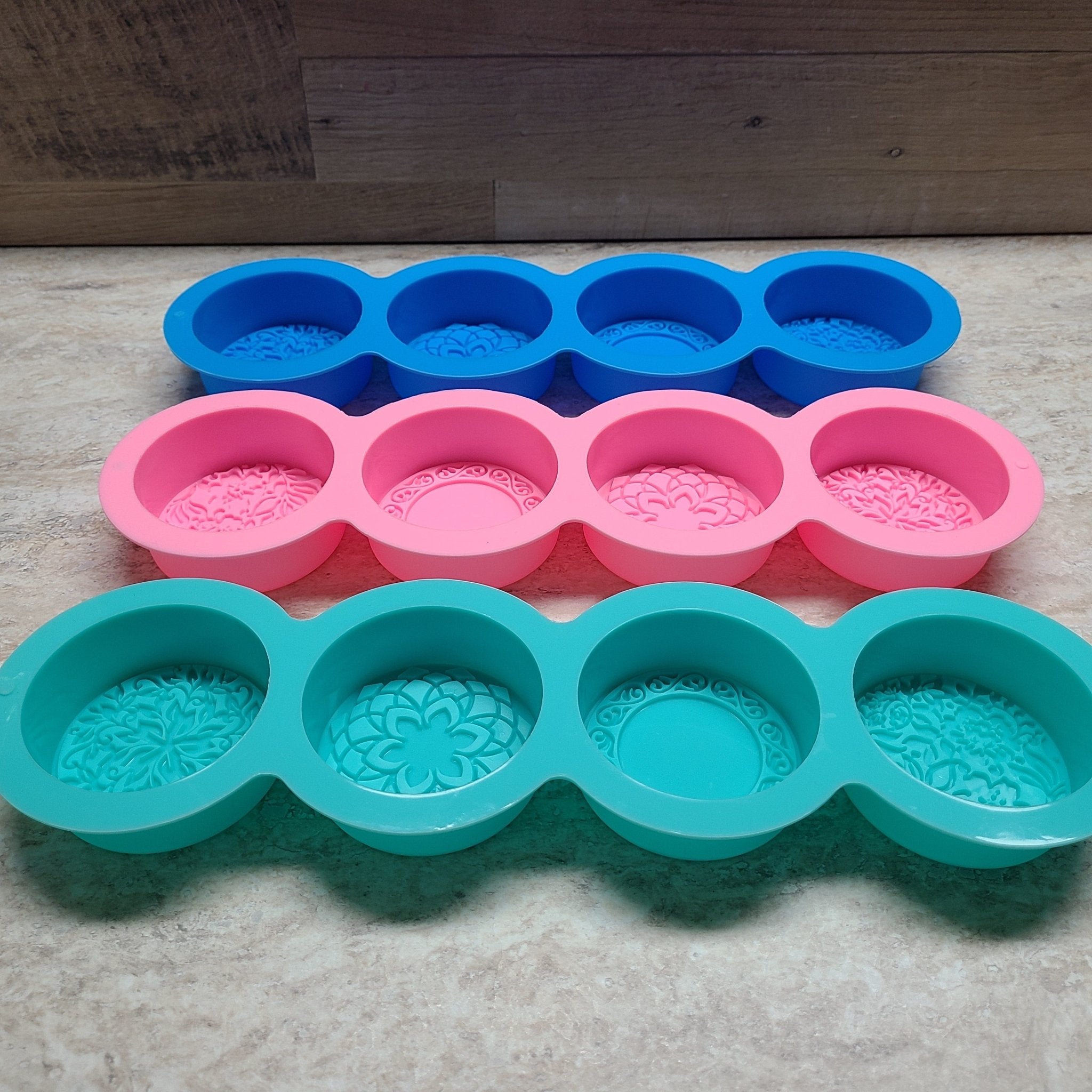 4-Cavity Silicone Soap Mold for DIY Handmade Soap Making - Perfect for Bath Bombs, Candles, Resin Crafts & Home Decor