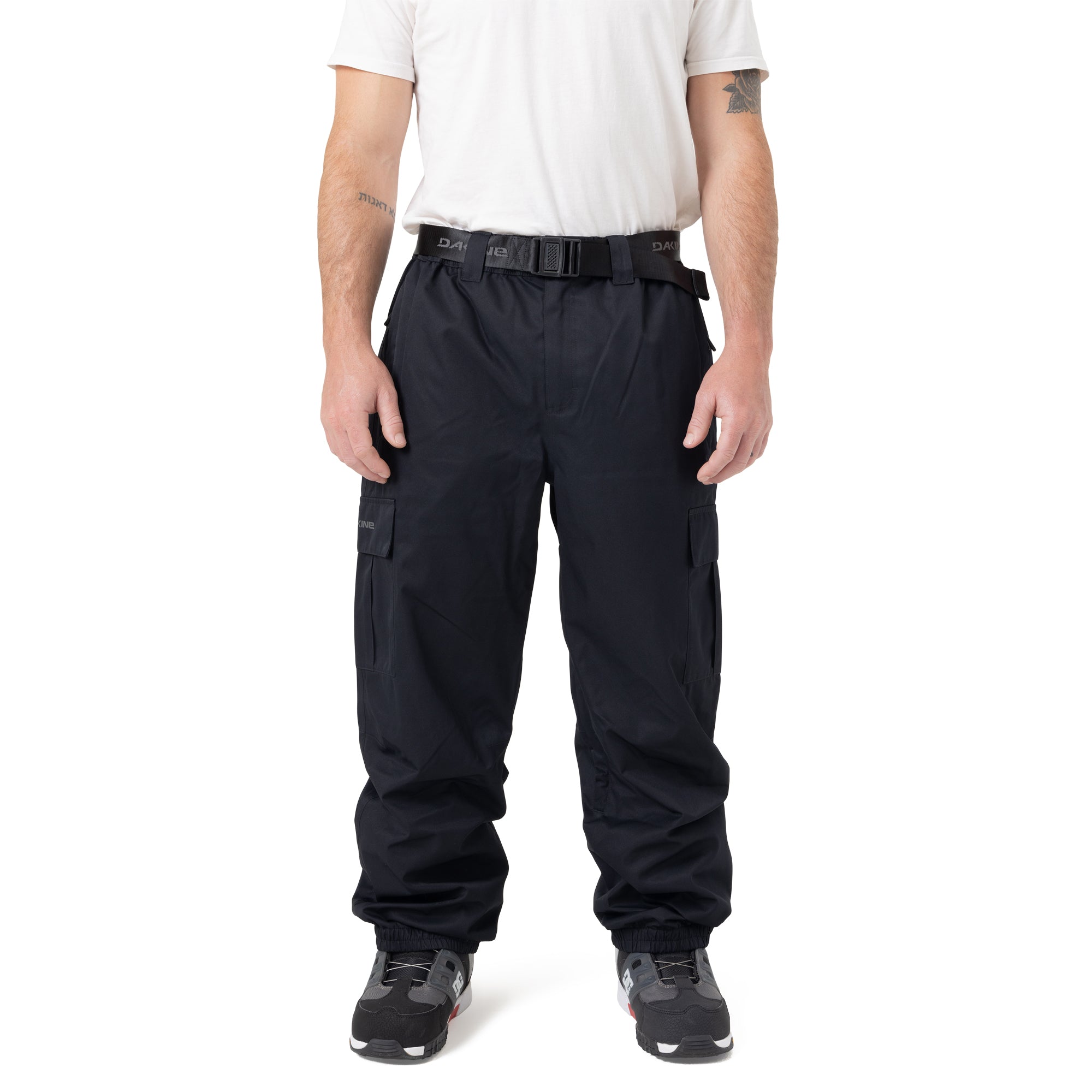 Rodgers 10K Cargo Snow Pants for Men - Waterproof Winter Ski Pants with Multiple Pockets - Black - Ideal for Skiing, Snowboarding & Cold Weather Outdoor Activities