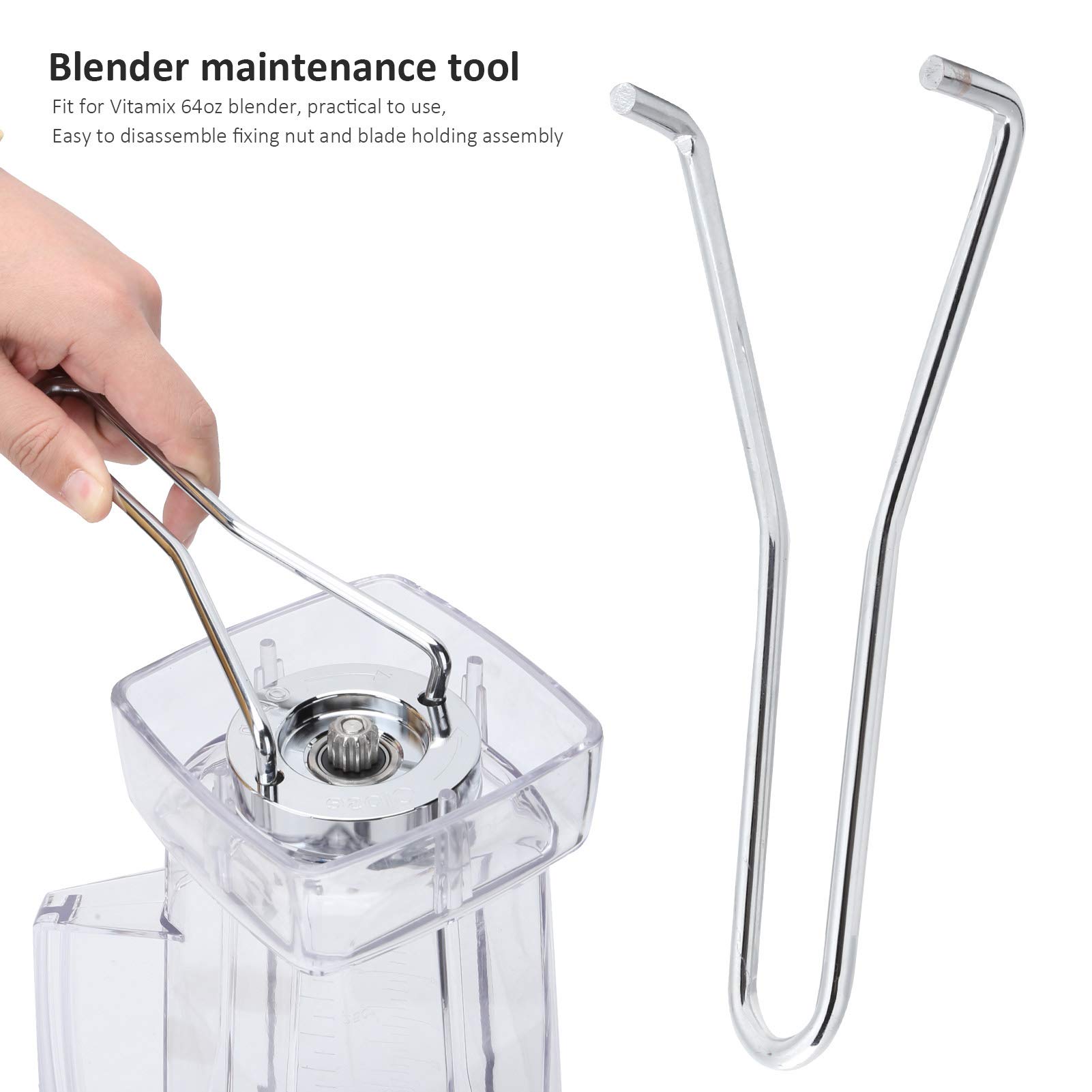 Stainless Steel Blender Wrench Repair Tool - Compatible with 64 oz Blender Containers | Durable Blender Accessories for Smoothies, Juicing & Food Prep