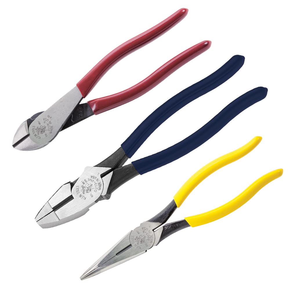 Klein Tools 80127 11-Piece Professional Tool Bag Kit with Tradesman Pro Tool Tote, 3 Pliers, 6 Screwdrivers & Demagnetizer/Magnetizer - Perfect for Electricians, Contractors & DIY Home Repairs