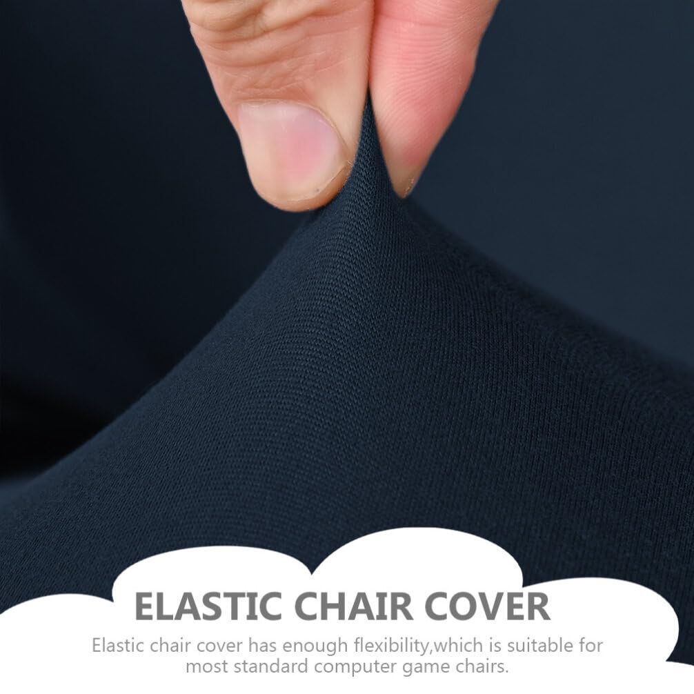DECHOUS 1 Set Stretchable Washable Gaming Chair Covers - Universal Fit for Office, Computer & Desk Chairs - Protects from Spills & Wear - Perfect for Home Office, Gaming Setup & Workspace (Black)