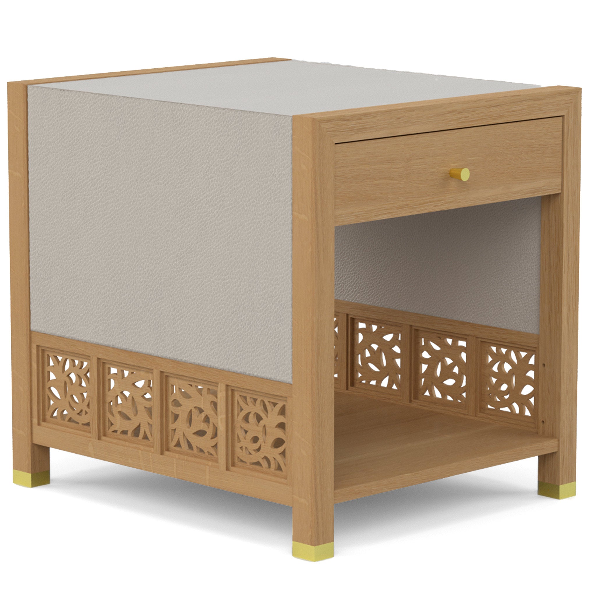 Surrey Hills Trellis End Table - Elegant Side Table for Living Room, Bedroom, or Patio - Perfect for Home Decor & Small Space Furniture