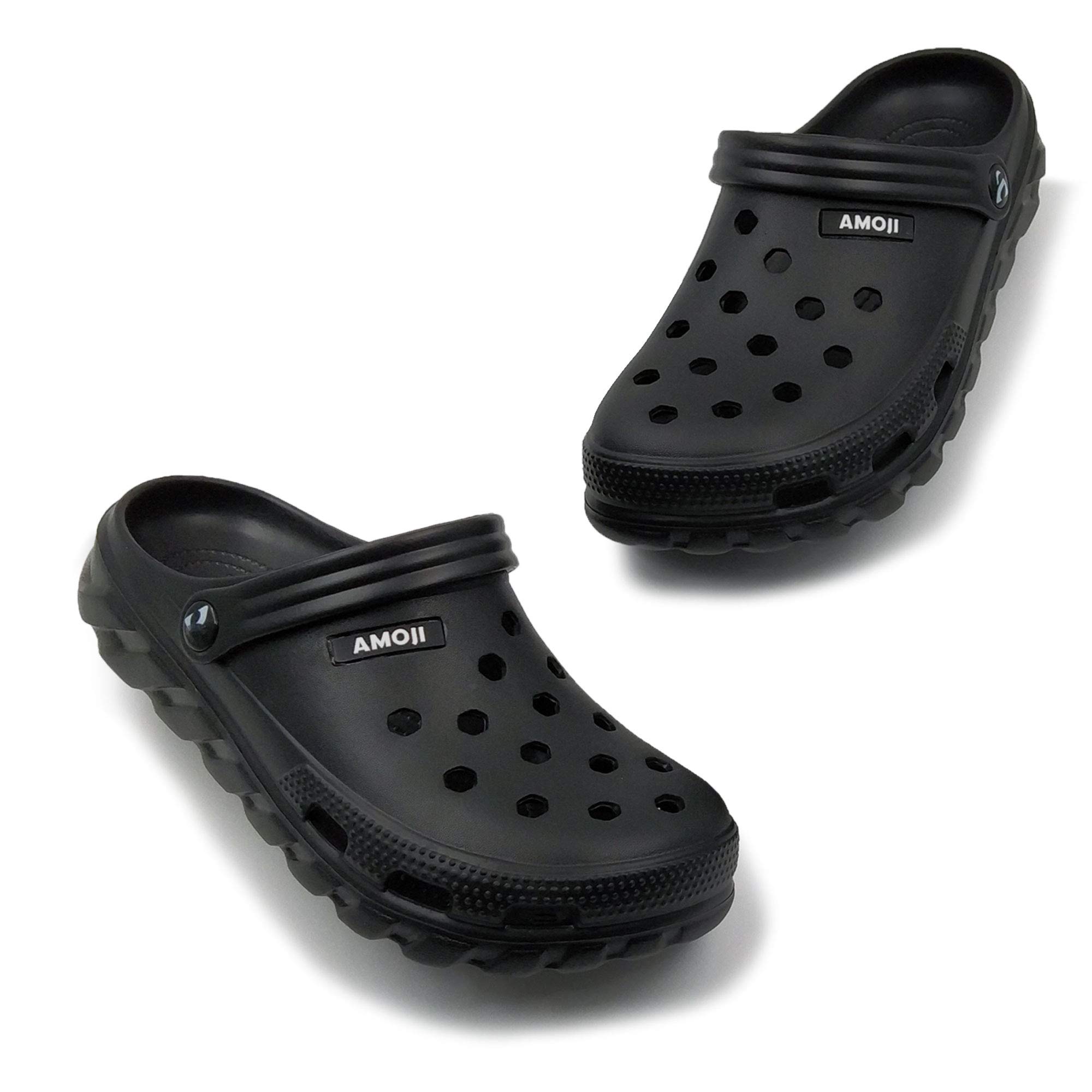 Amoji Unisex Garden Clogs - Comfortable Slip-Resistant Gardening Shoes AA1521 for Outdoor Work, Yard & Beach Wear