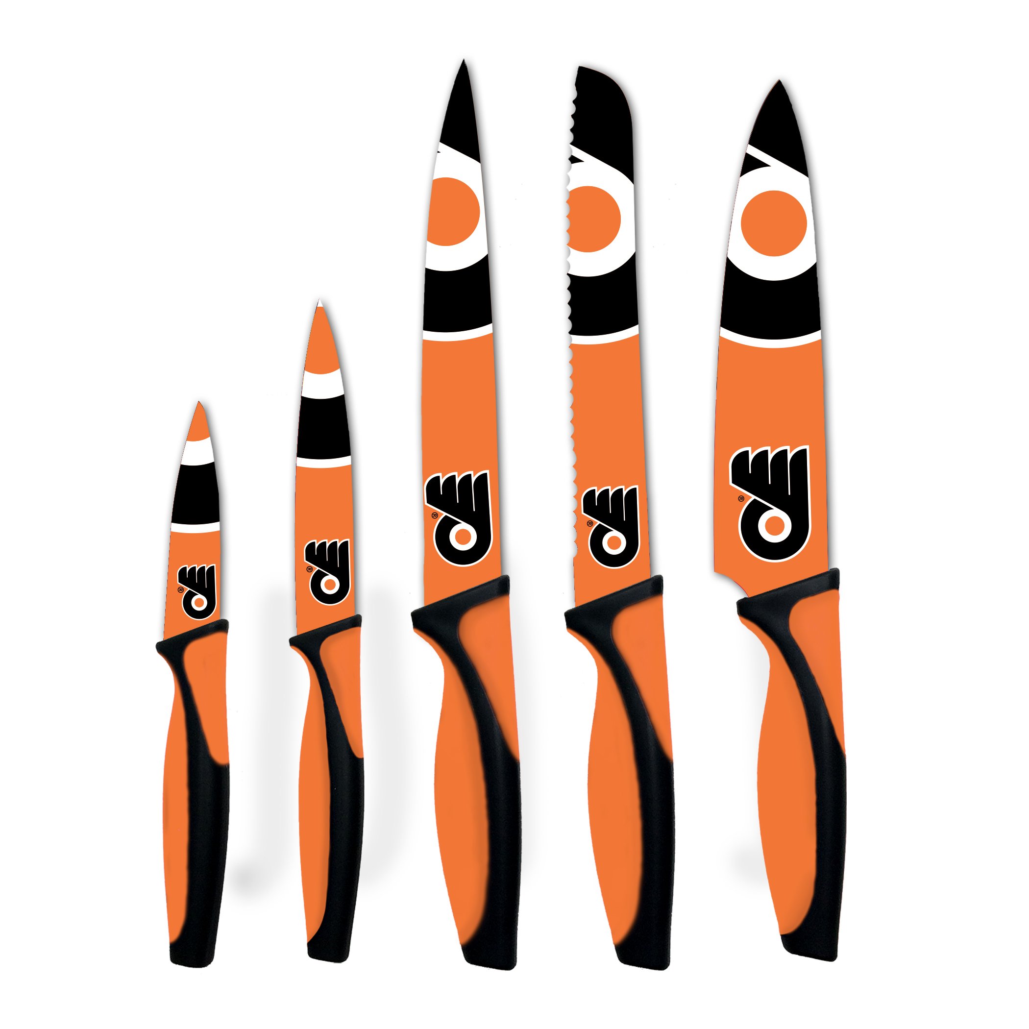 Premium NHL-Themed Unisex Kitchen Knife Set - High-Quality Stainless Steel Blades for Slicing, Dicing & Chopping - Perfect for Home Chefs & Hockey Fans (Great Gift for Cooking Enthusiasts & NHL Lovers)