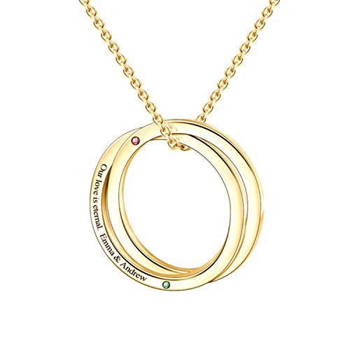 with birthstone-925 Sterling Silver-yellow gold color