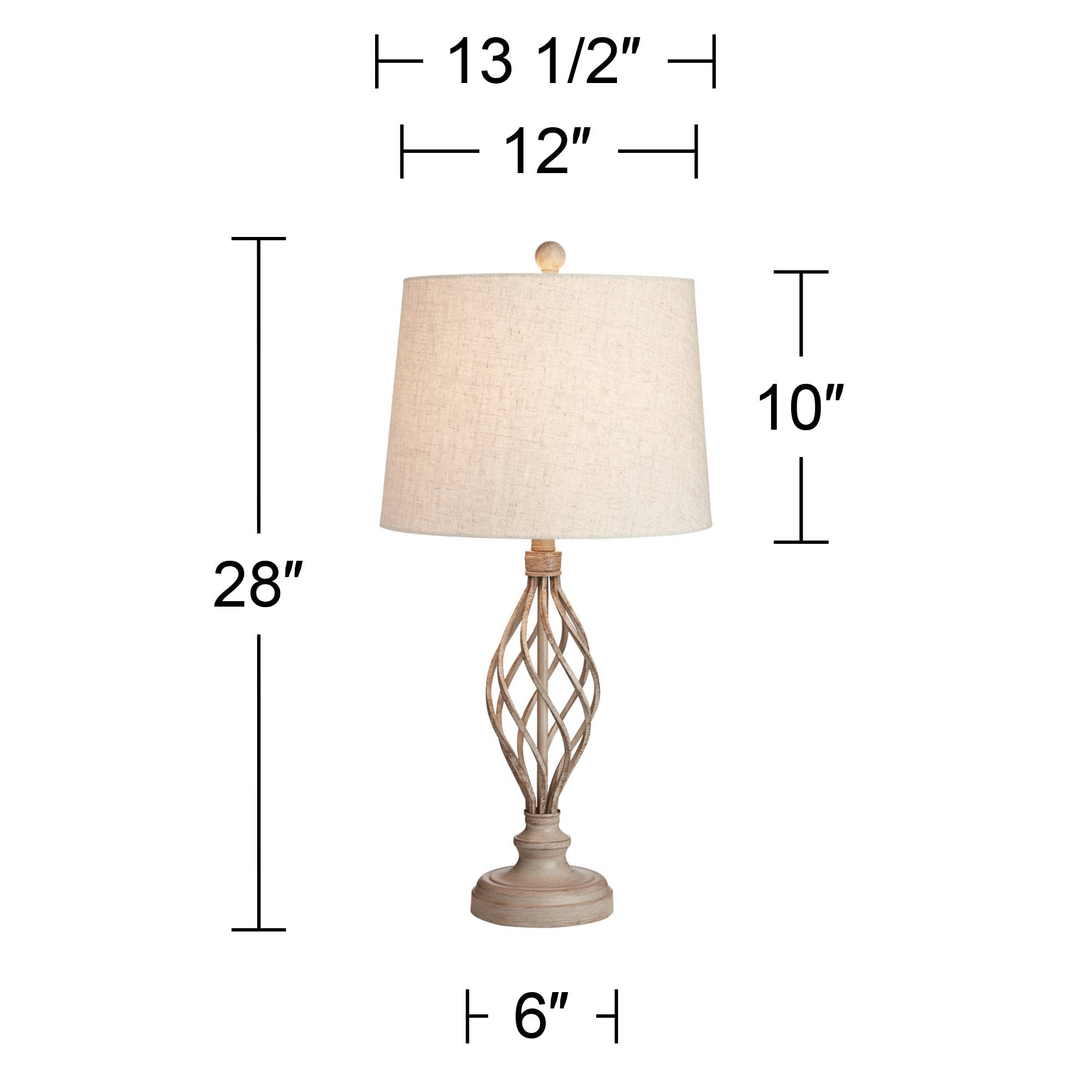 Franklin Iron Works Annie Modern Industrial Table Lamps - Set of 2, 28