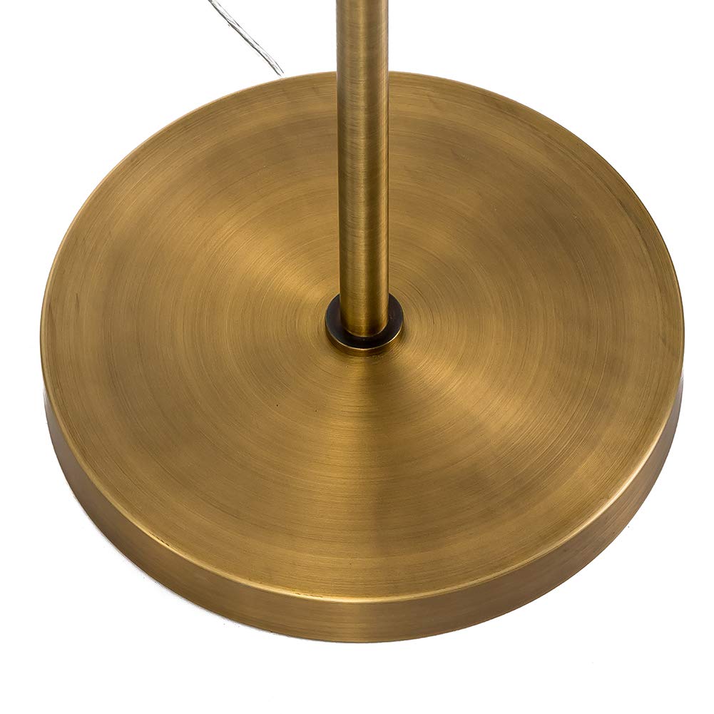 Modern Soho Jute Floor Lamp with Golden Brass Base & Natural Rope Shade - Perfect for Living Room, Bedroom, or Office Lighting Decor