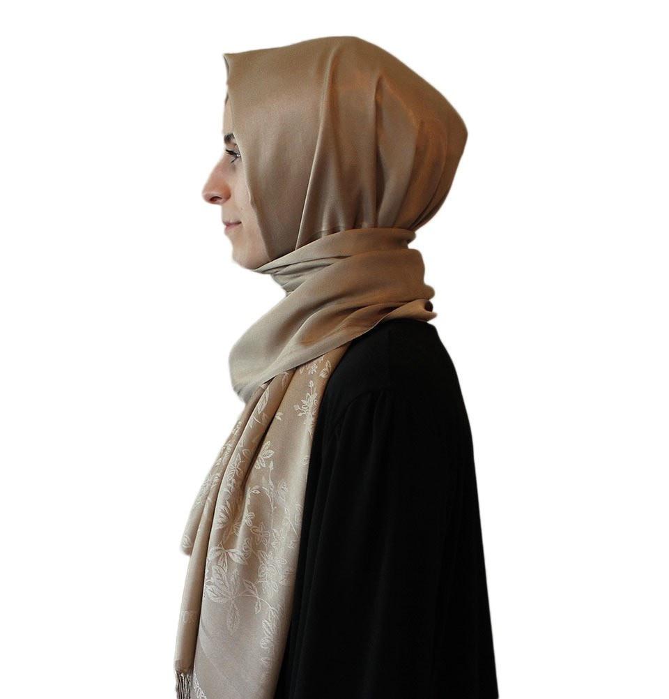 Aker Reversible Floral Jacquard Shawl Wrap - Lightweight Womens Scarf for Spring & Fall - Elegant Fashion Accessory for Office, Party & Travel - Style 1013BRL 931