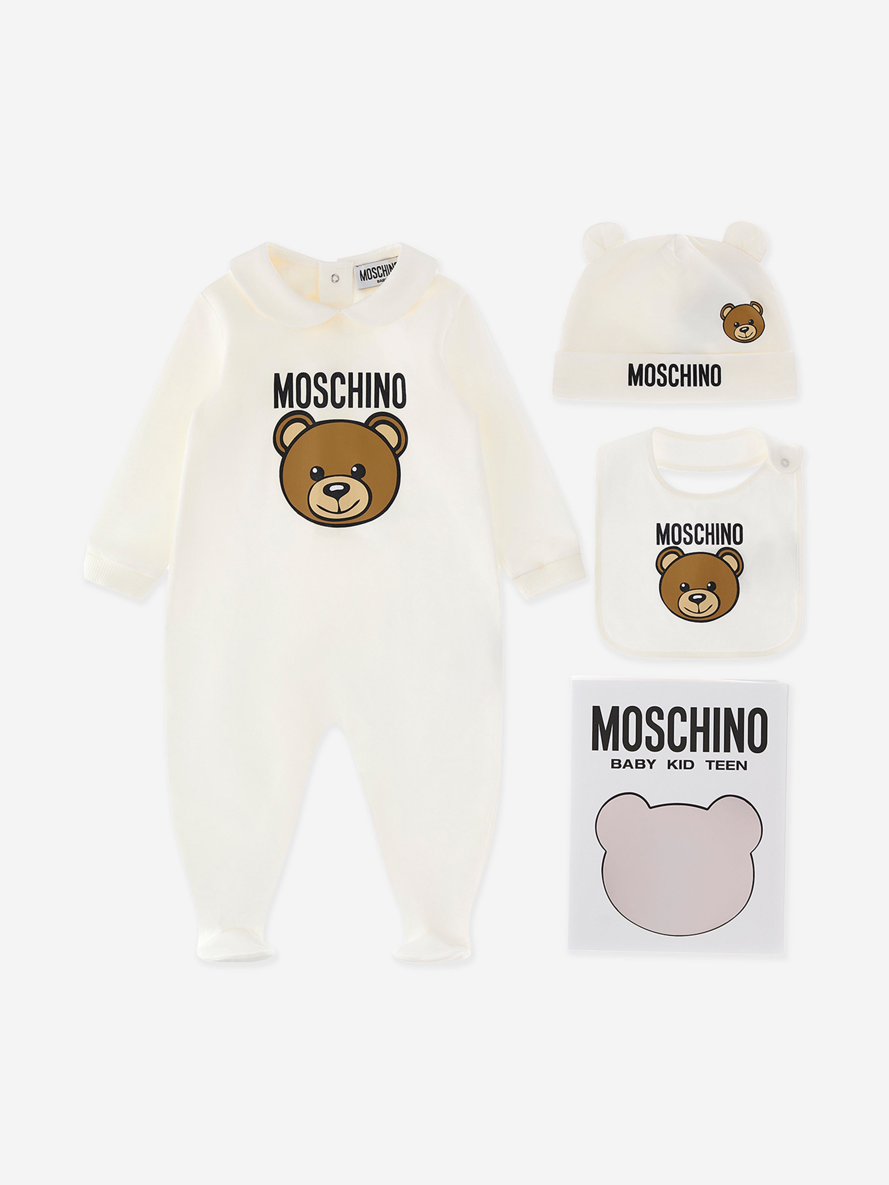 Adorable Baby Bear Logo Ivory Babygrow Set - Soft & Comfortable Newborn Onesie Outfit for Boys & Girls | Perfect for Playtime, Photo Shoots & Everyday Wear