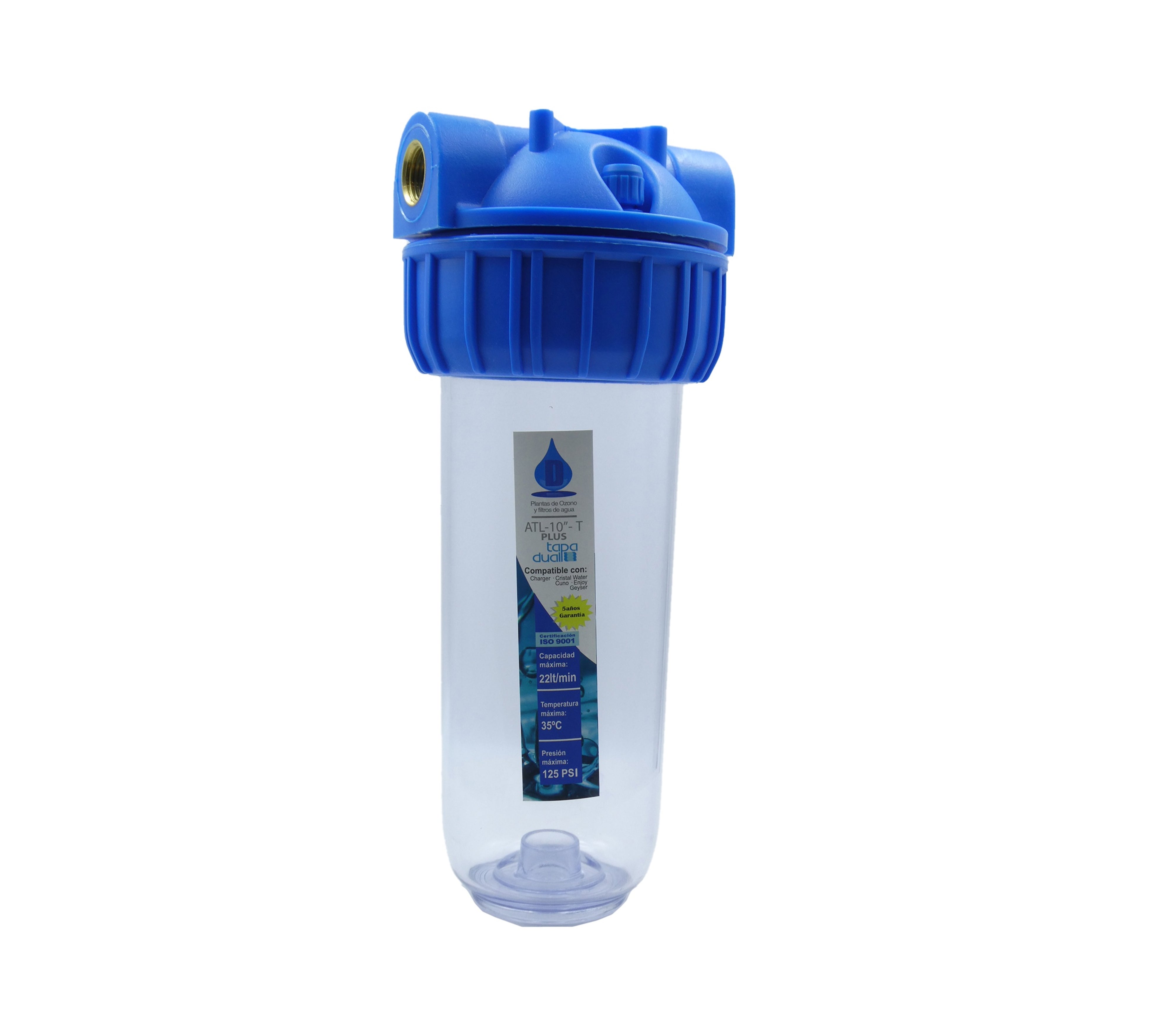 Atlantis 10 Transparent Water Filter - High-Quality Replacement Cartridge for Clean Drinking Water | Perfect for Home, Office, and RV Use