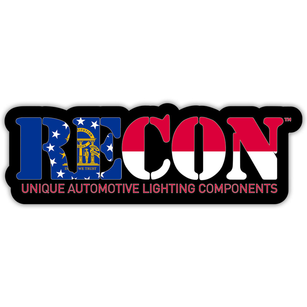 RECON U.S. State Decal Stickers - Choose Your State | 7 x 2.75 Inch Glossy Vinyl Stickers for Cars, Laptops & Water Bottles | Patriotic American Decor