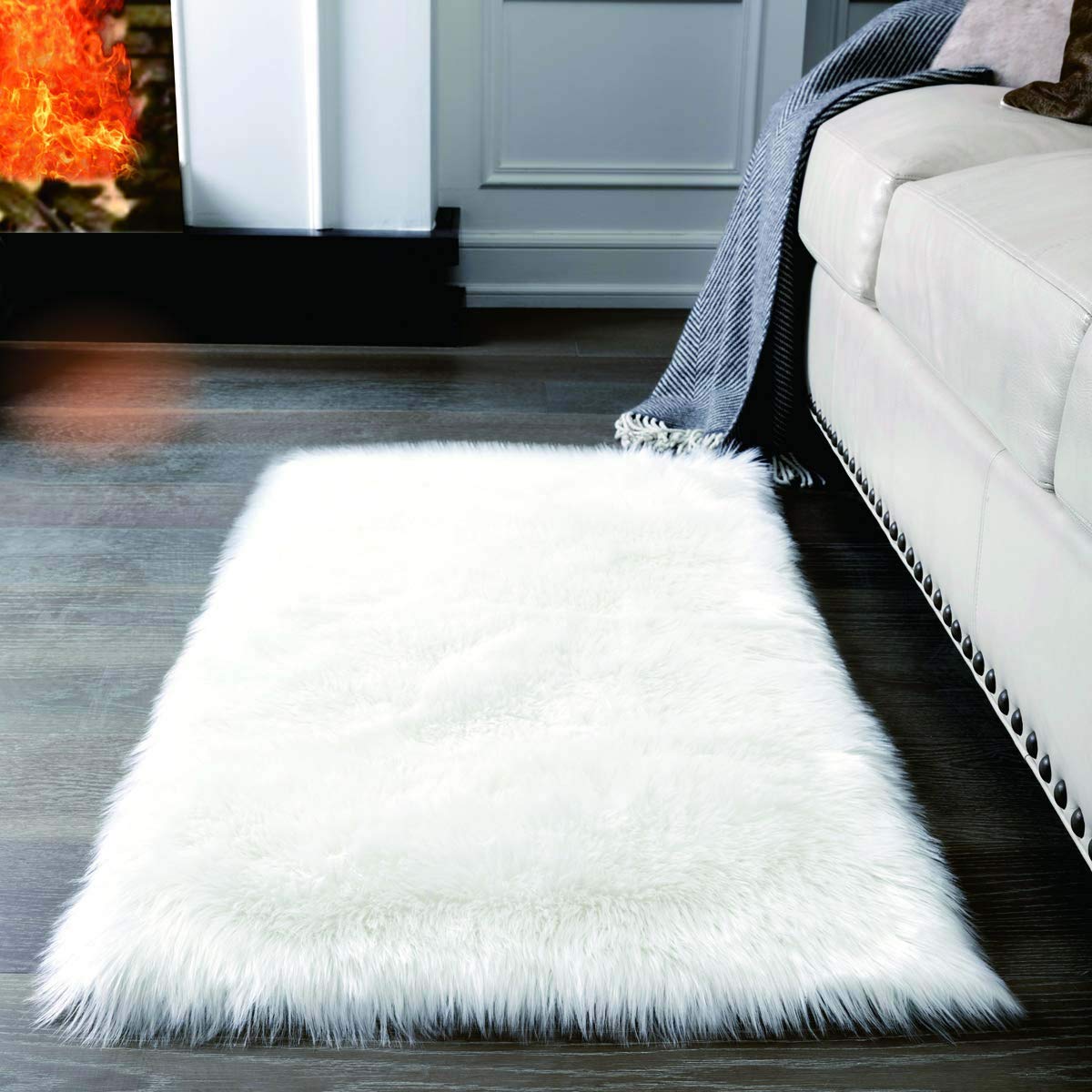 Ultra Soft Fluffy Shag Area Rugs for Living Room & Nursery - Luxury Plush Carpet for Boys, Girls, College Dorm Decor - Perfect for Bedroom, Kids Room & Home Decoration