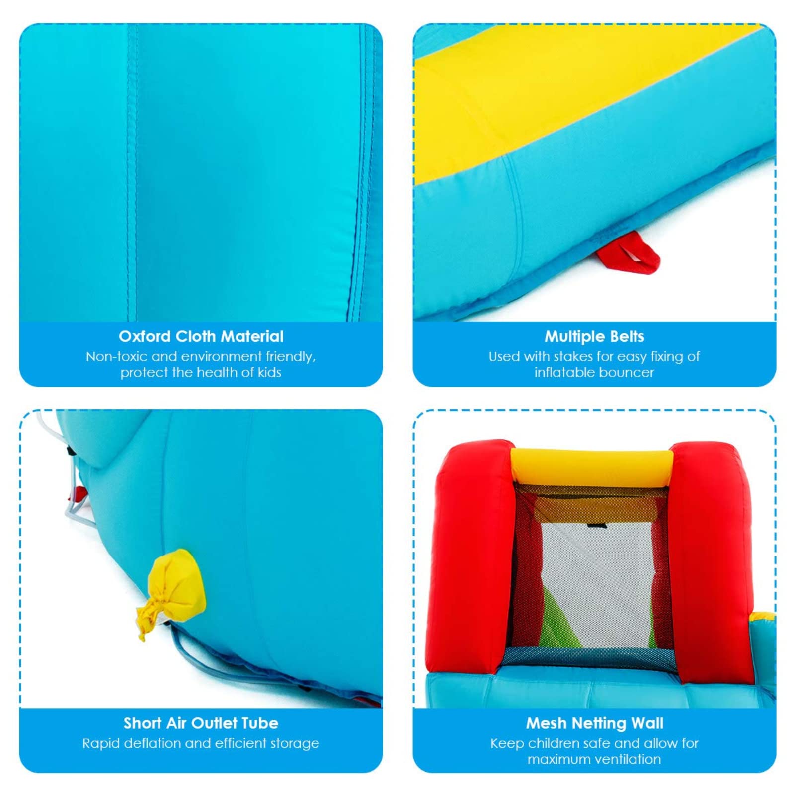 BOUNTECH Inflatable Water Slide - Mega Waterslide Park for Kids & Adults, Backyard Splash Pool with Water Basin & Climbing Wall - Outdoor Summer Party Fun for Family Gatherings, Birthday Gifts & Poolside Entertainment
