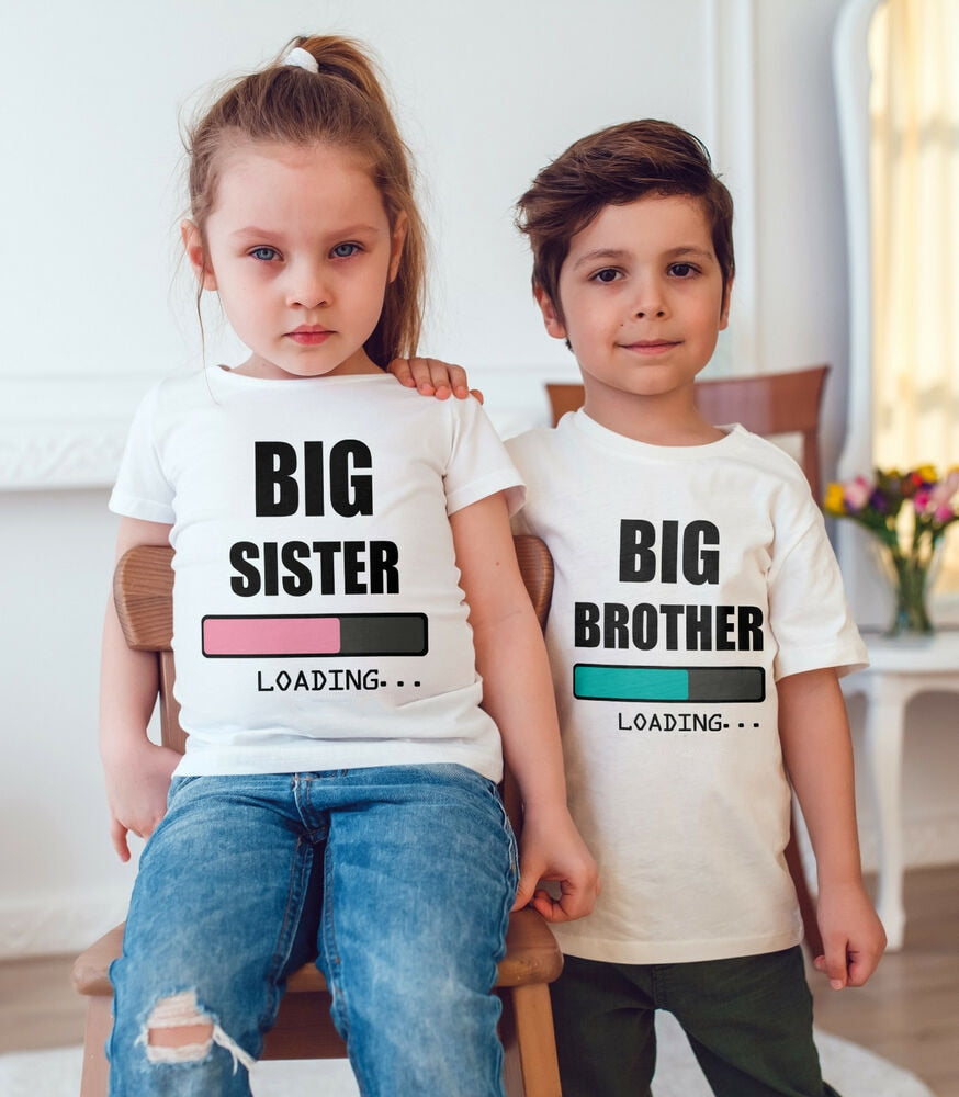 Brother Sister Matching T-Shirts - Fun Sibling Outfits for Family Photos & Events | MRK X