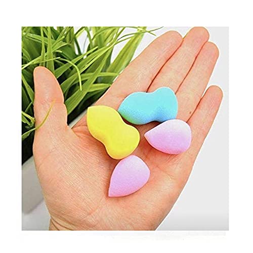 SWEETPEA 5-in-1 Professional Mini Beauty Blender Sponge Set - Foundation & Powder Puff for Flawless Makeup Application (Pack of 5) | Perfect for Travel, Daily Makeup & Professional Use