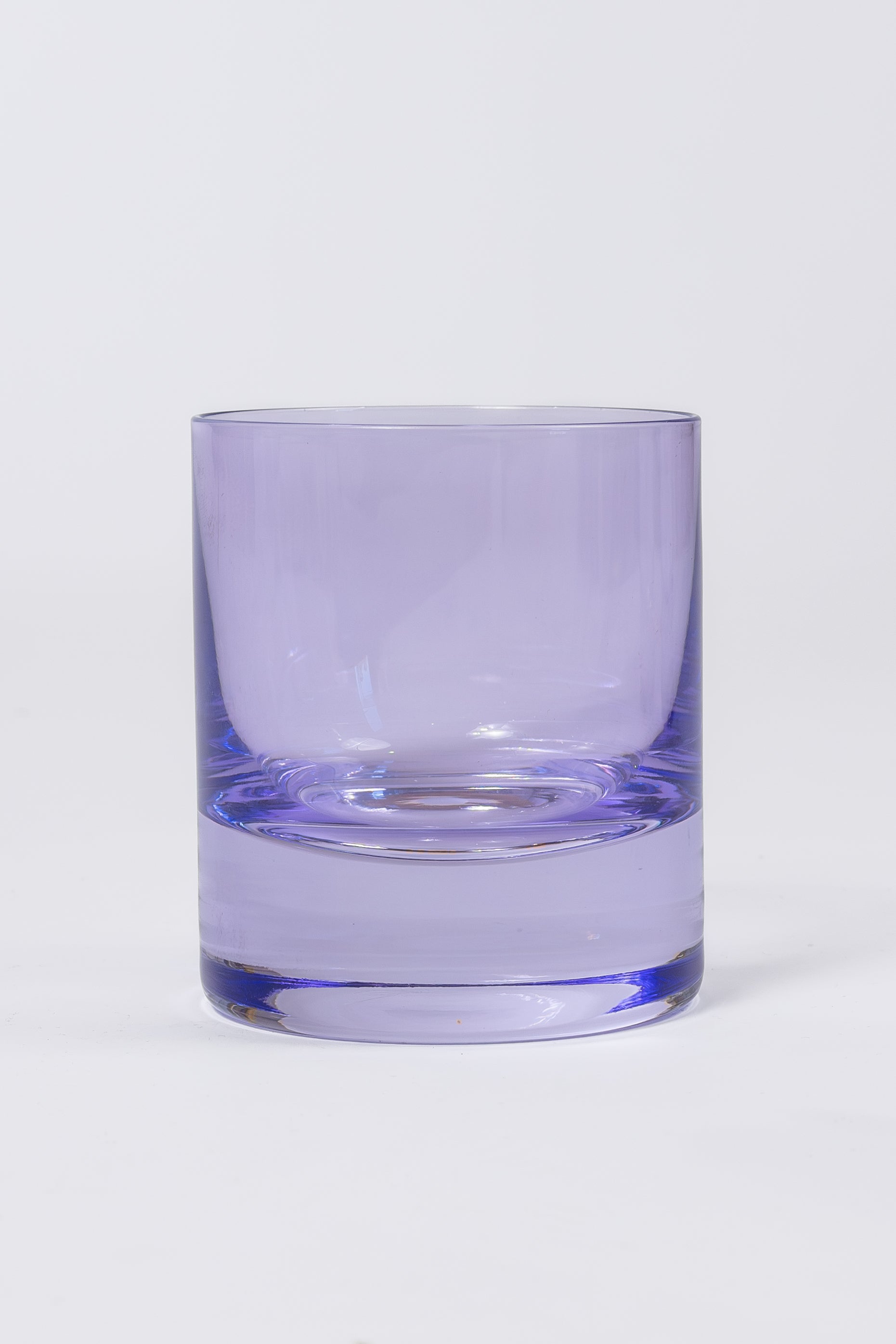Estelle Colored Rocks Glass Set of 6 - Elegant Lavender Tumbler Glasses for Cocktails, Whiskey & Iced Drinks - Perfect for Home Bar, Parties & Gift Giving