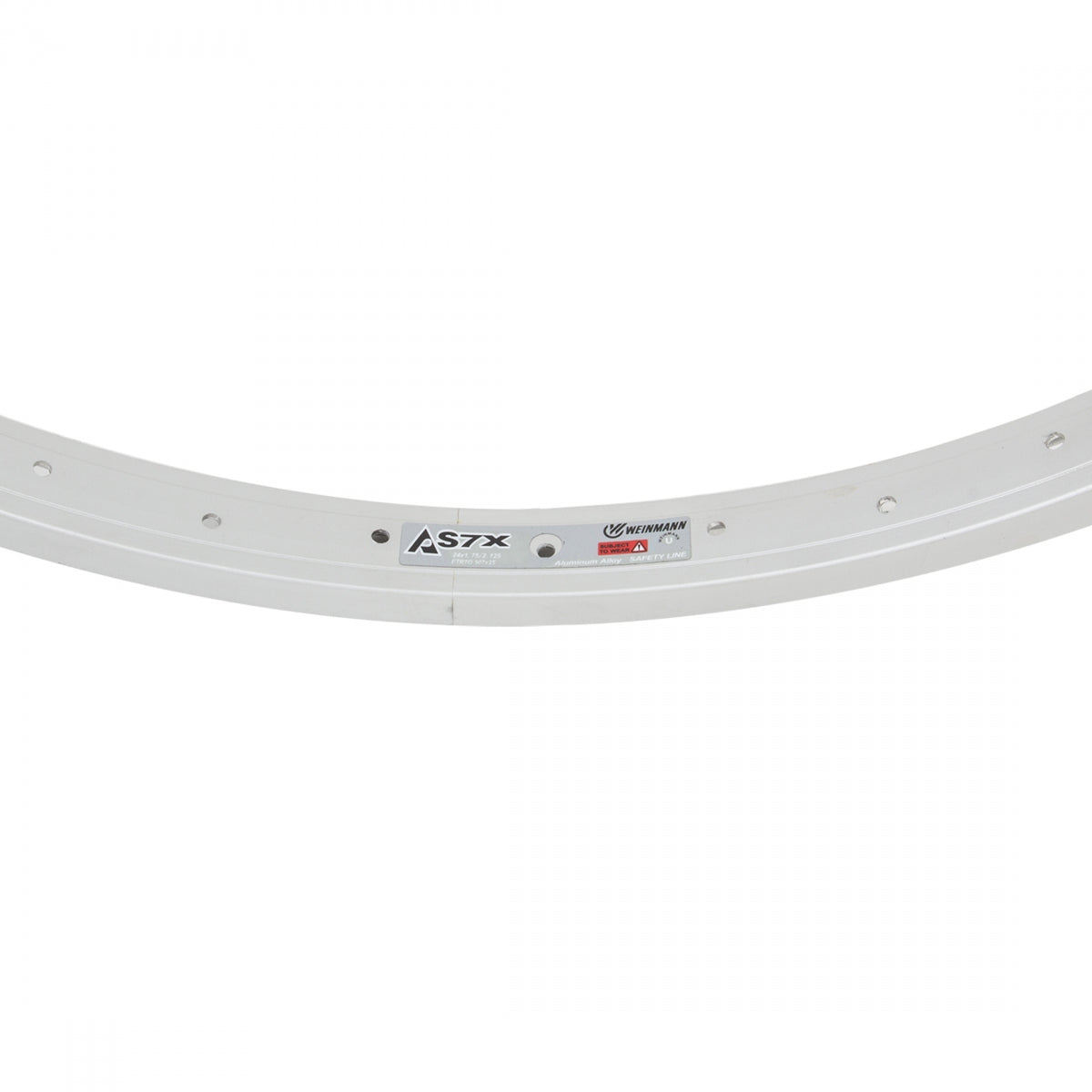 AS7X Weinmann 24 Inch Silver Bicycle Wheel - Lightweight Alloy Rim for Road & Hybrid Bikes | Perfect for Commuting, Fitness Riding & Urban Cycling