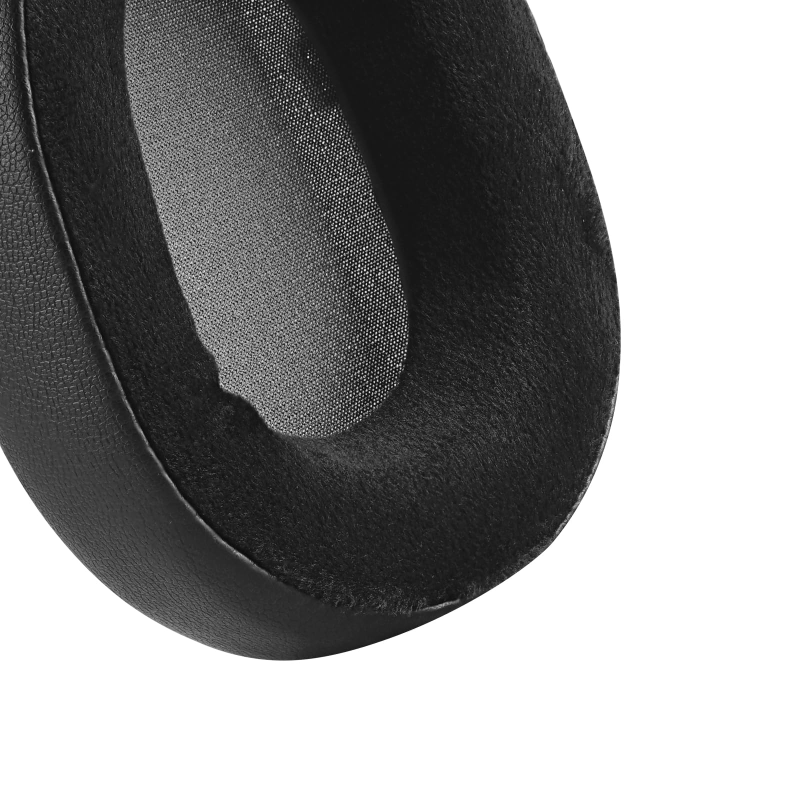 Geekria Comfort Hybrid Velour Replacement Ear Pads for Corsair HS55 & HS65 Headphones - Soft Memory Foam Ear Cushions, Noise Isolation Earpads, Durable Ear Cups Cover Repair Parts (Black) - Perfect for Gaming, Music & Office Work