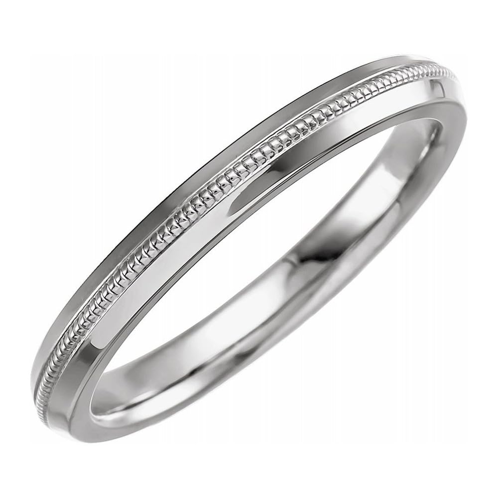 The Black Bow 2.5mm 10K White Gold Knife Edge Wedding Band – Perfect for Engagements, Anniversaries & Special Occasions