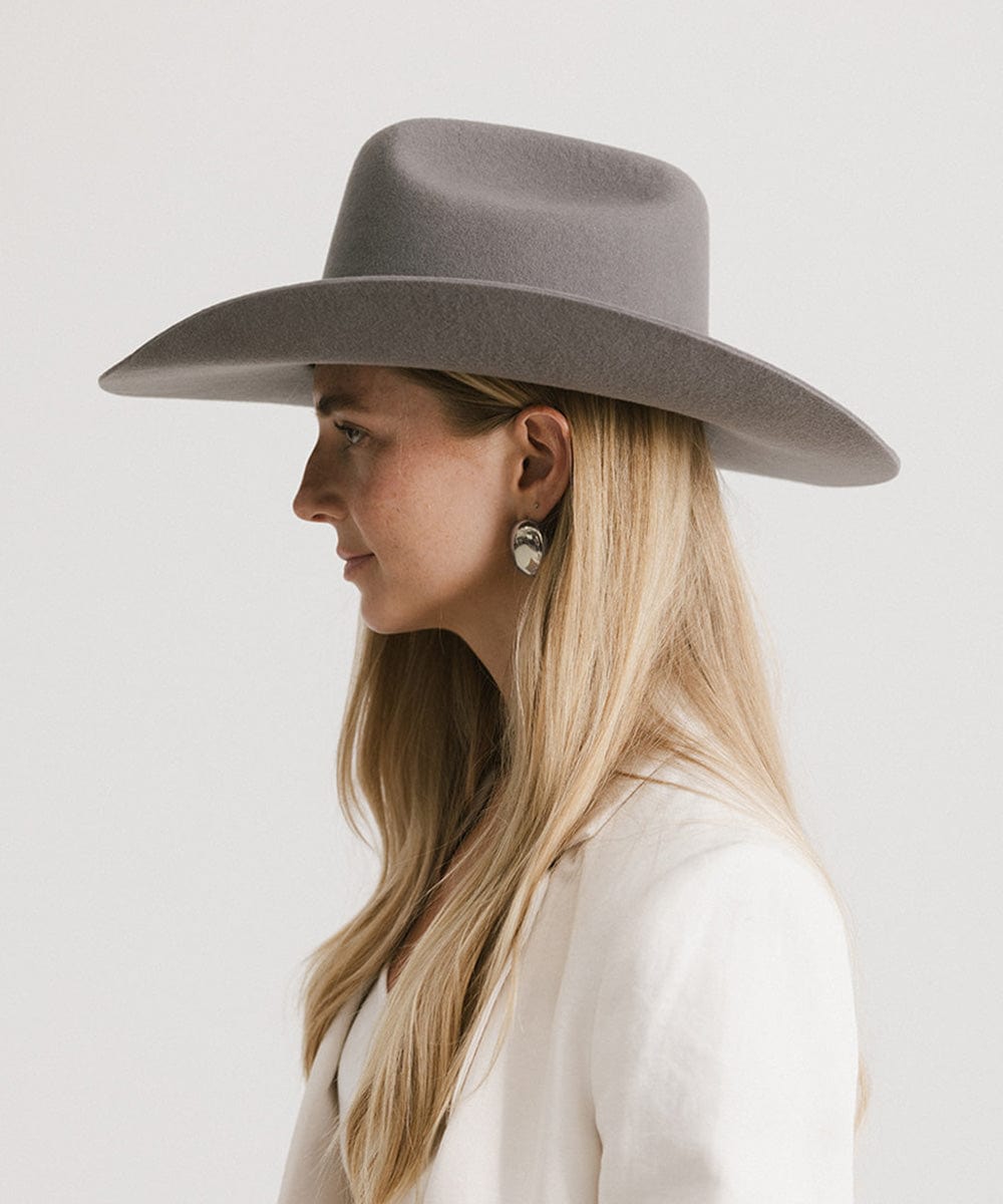 Teddy Cattleman Cowboy Hat for Men & Women - Western Style Felt Cowboy Hat with Adjustable Chin Strap - Perfect for Rodeo, Country Music Festivals & Outdoor Adventures