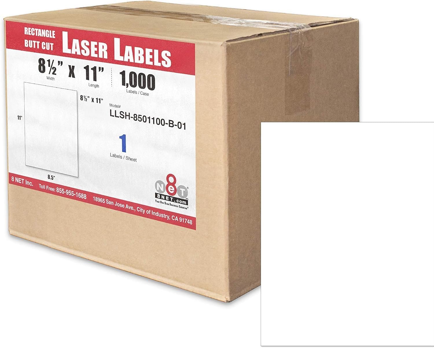 8NET Laser Labels - 8.5