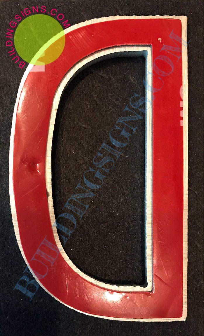 2.75 Inch Aluminum Letter D Sign - Brush Silver Finish, Double Sided Tape, Rust-Free - Elegant Door Number for Home & Office Decor