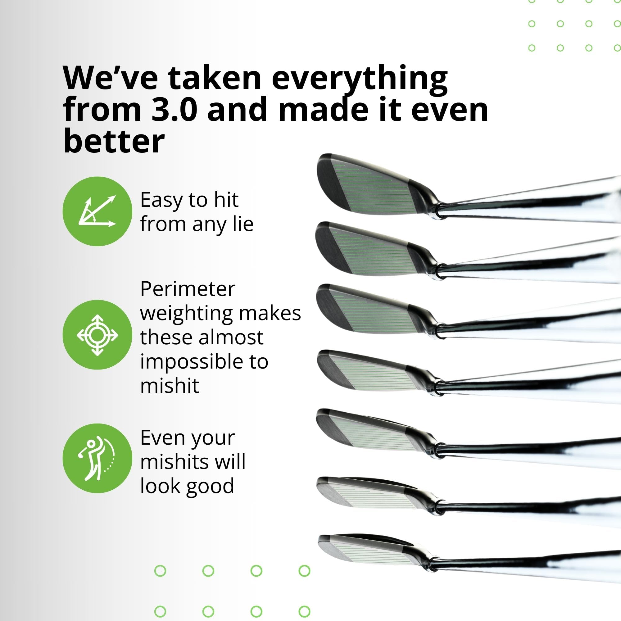 BombTech Golf 4.0 Premium Iron Set - Right-Handed Golf Clubs (4-PW) - Forged Irons for Distance & Forgiveness - Perfect for Mid-Handicap Golfers on Course & Driving Range