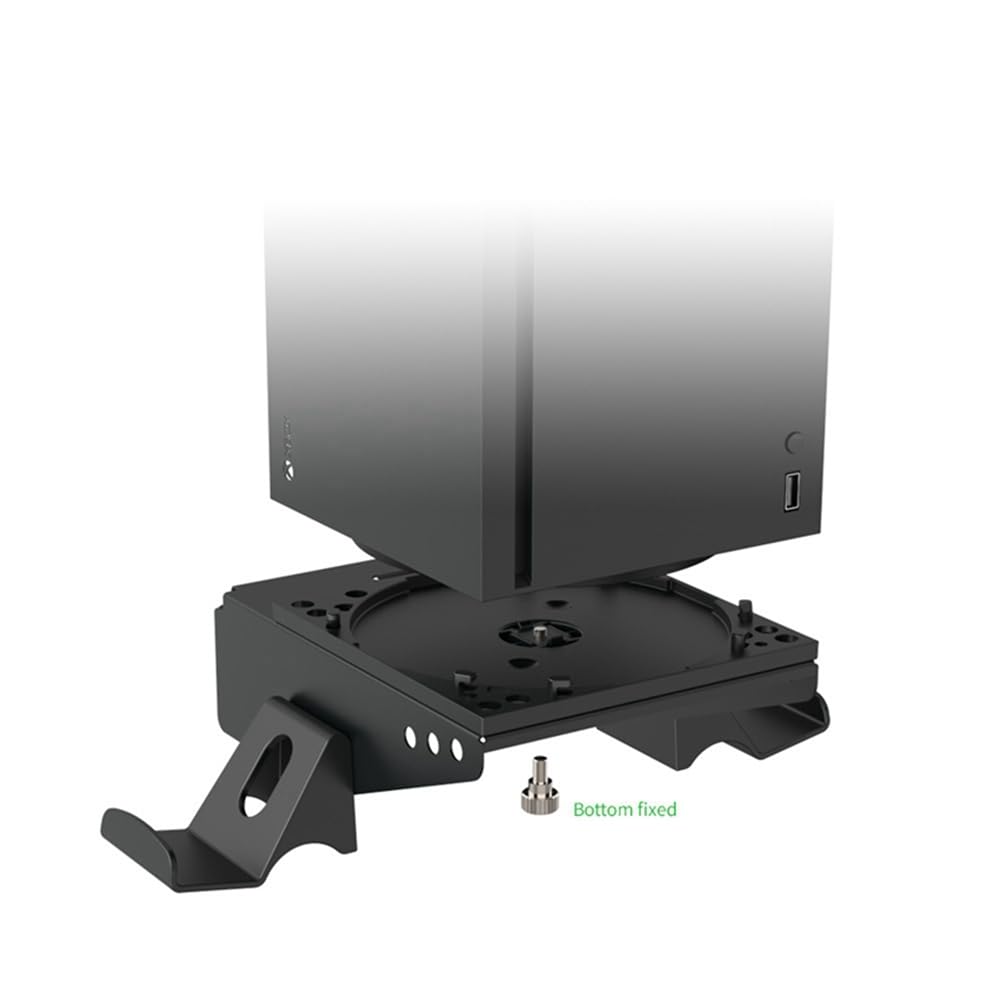 Feriany Wall Mount Stand for Xbox Series X Console - Space Saving Display Shelf & Bracket Holder - Premium Gaming Accessories for Living Room, Bedroom & Game Room Setup - Perfect for Vertical Console Display & Organized Gaming Setup
