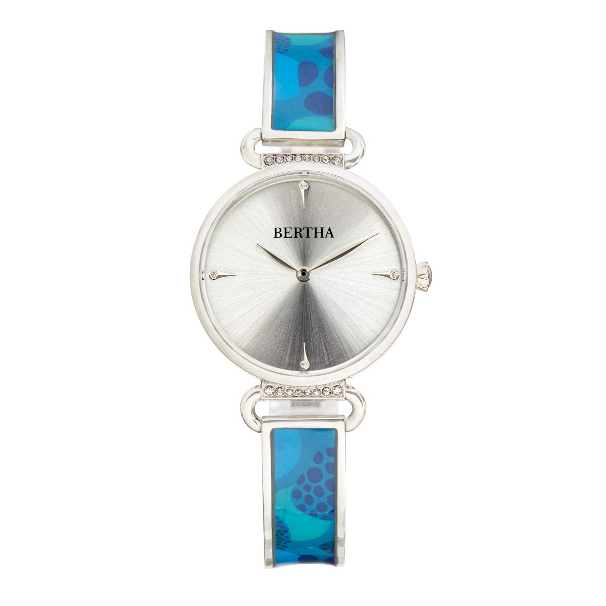 Bertha Katherine Enamel-Designed Bracelet Watch for Women - Elegant Vintage Style Fashion Accessory - Perfect for Parties, Weddings & Everyday Wear