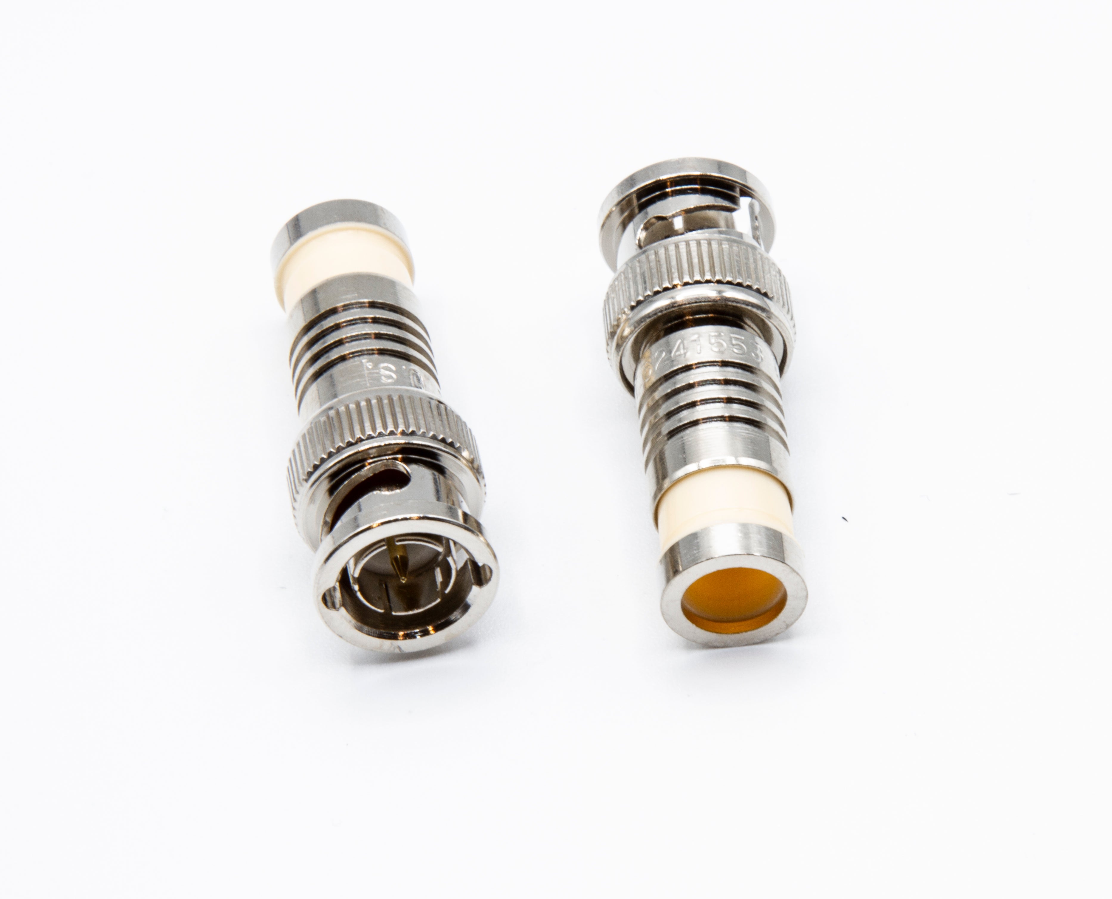 75 Ohm Male BNC Compression Connector - 10 Pack (302 10CSTP) for CCTV, Satellite TV & RF Antenna Connections