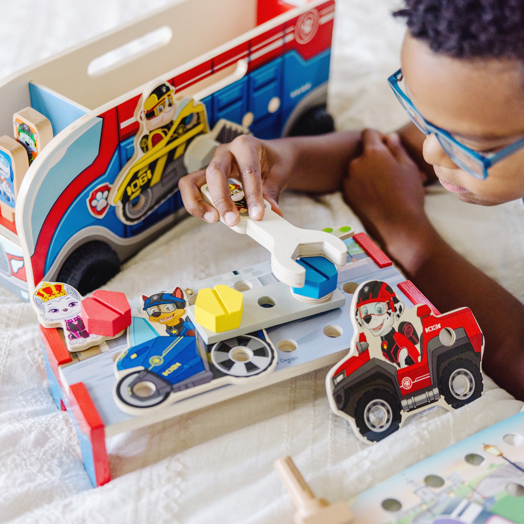 PAW Patrol Match & Build Mission Cruiser Toy - Interactive Construction Vehicle Playset for Kids with Lights & Sounds - Perfect for Pretend Play, Birthday Gifts & Learning Activities
