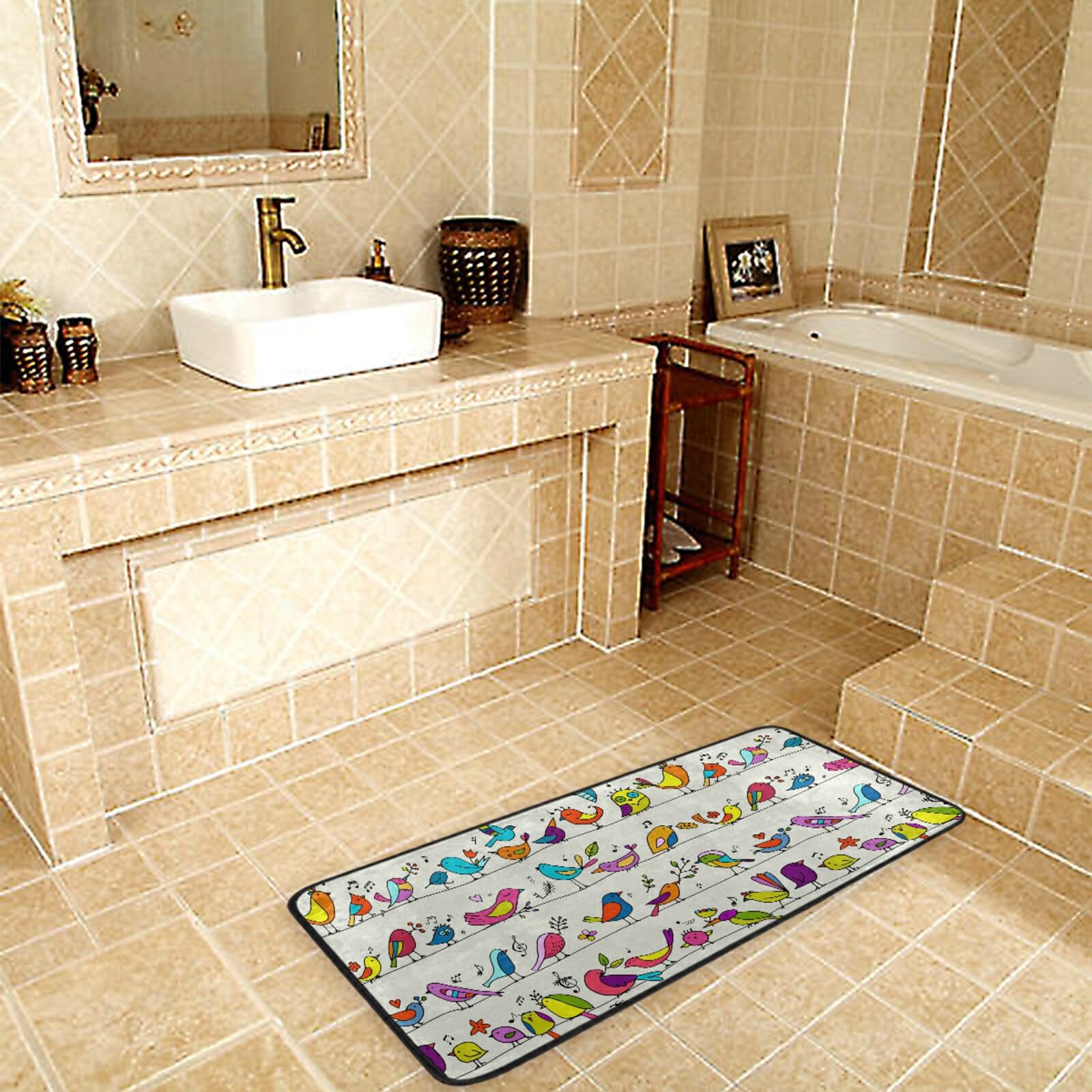 **Premium Bird Design Kitchen Mat - 39