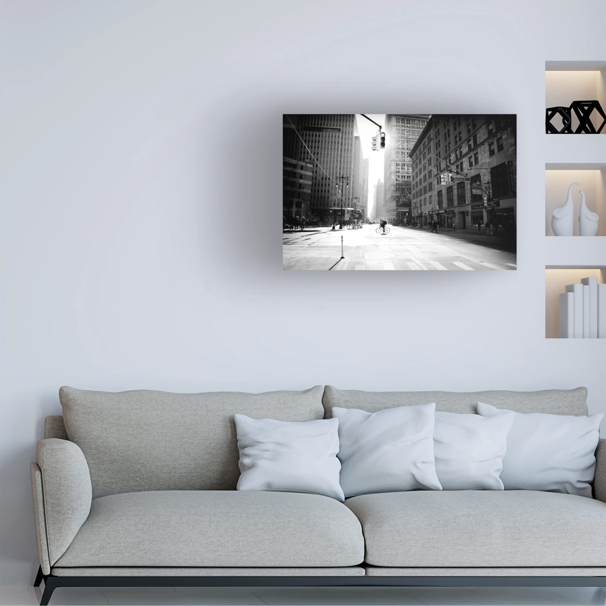 Martin Froyda Manhattan Street Photography Canvas Art Print - Urban Cityscape Wall Decor for Living Room, Office & Bedroom - Premium Trademark Fine Art Collection