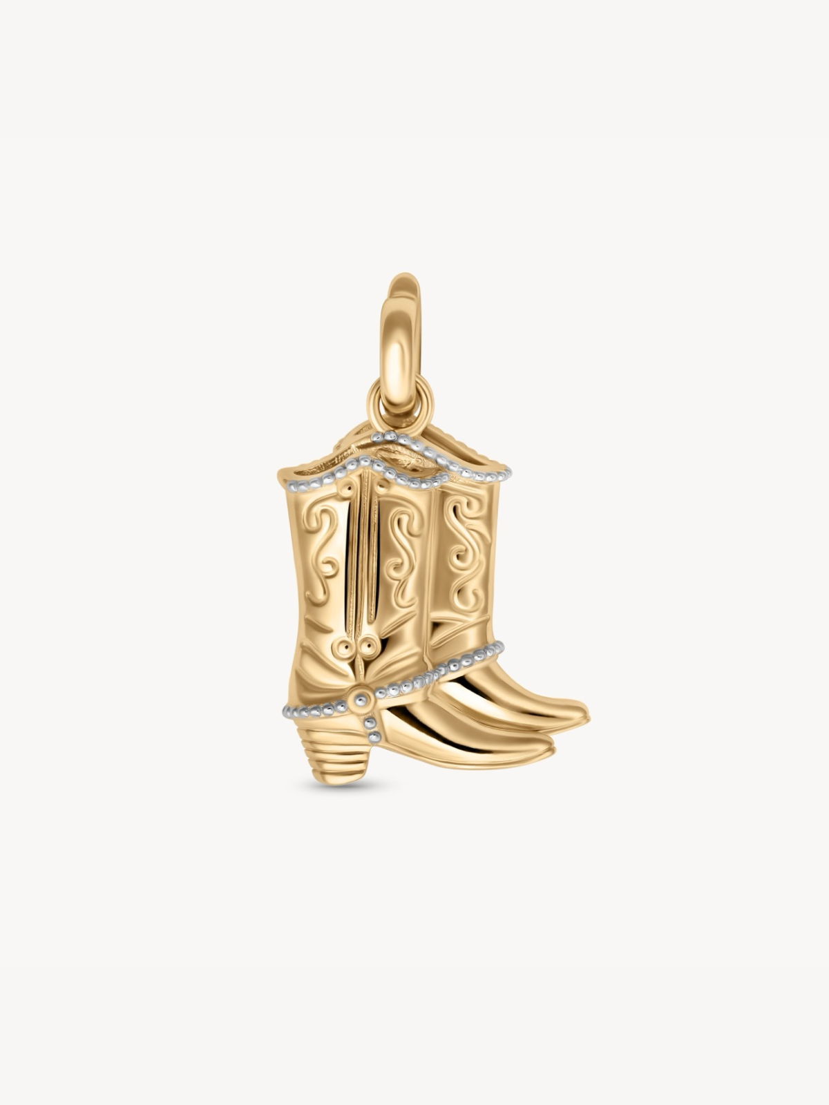 Vintage Cowboy Boots Charm Pendant - Western Style Jewelry for Necklace, Bracelet & DIY Craft - Perfect for Country Music Fans & Cowboy Boot Lovers