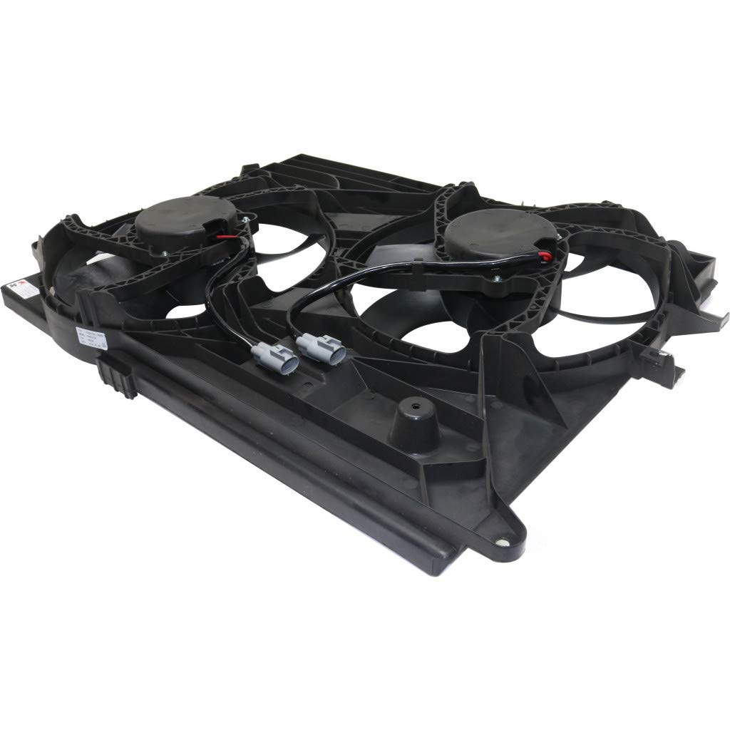 Replacement AC Radiator Fan Assembly for 2008-2010 Saturn Vue 2.4L 3.5L 3.6L - Compatible with GM3115218, 89019135, 89019134, 89019137, 89019136 - Perfect for Cooling System Repair & Maintenance