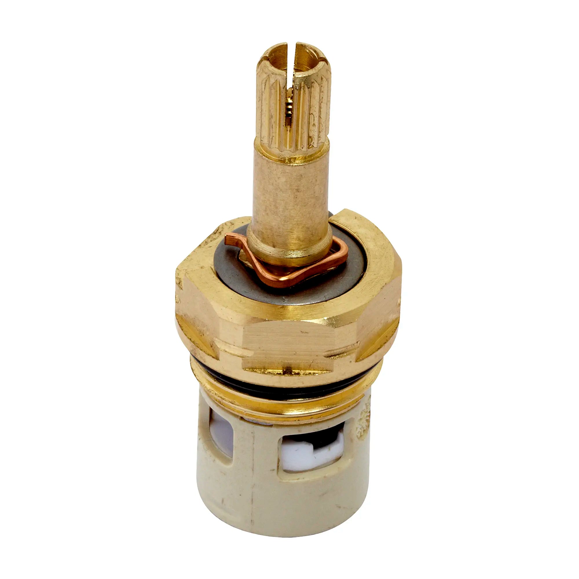 Faucet Replacement Valve Cartridge for 2 Handle Faucets - Universal Fit, Durable Brass Construction - Perfect for Kitchen & Bathroom Sink Repairs
