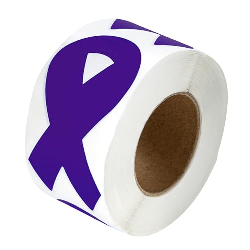 Purple Ribbon Sticker