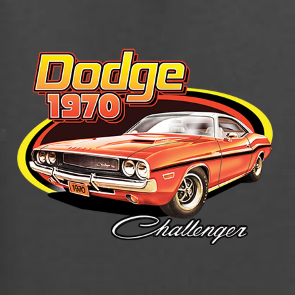 Vintage 1970 Dodge Charger Muscle Car Racing T-Shirt for Men - Long Sleeve Retro Automotive Tee - Perfect for Car Shows, Racing Events & Casual Wear