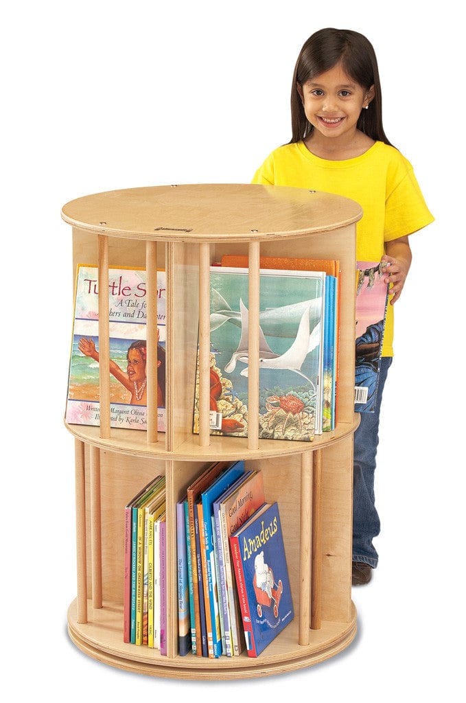 Jonti Craft Rotating Bookshelf - 360° Spinning Book Display for Kids & Adults - Perfect for Classroom, Library, and Home Organization