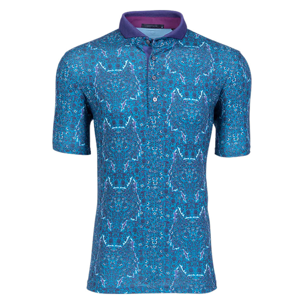 Greyson Herbarium Salamander Men's Golf Polo Shirt - Moisture-Wicking, UV Protection & Breathable for Golf, Casual Wear & Outdoor Activities