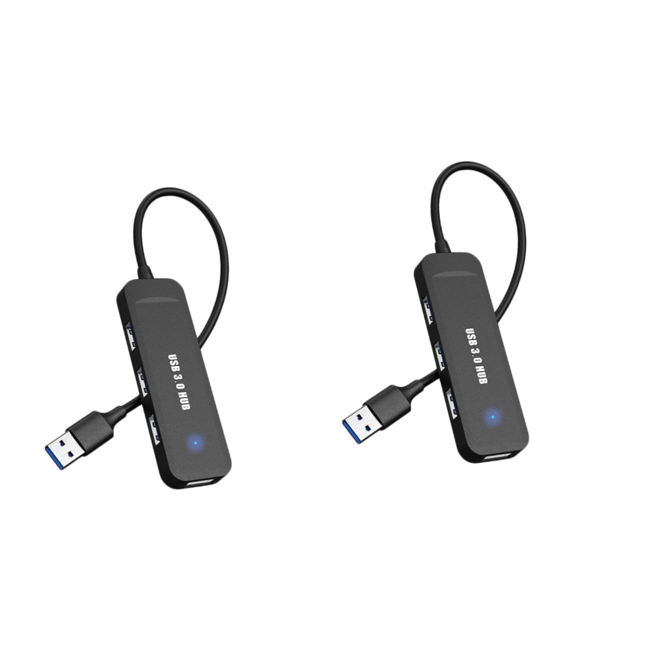 Homoyoyo 2-Pack USB 2.0 Hub Splitter - 4 Port USB Adapter for Laptop, Notebook, PC - USB Extender & Docking Station with Multi-Device Connectivity - Perfect for Home Office, Gaming & Workspace Setup