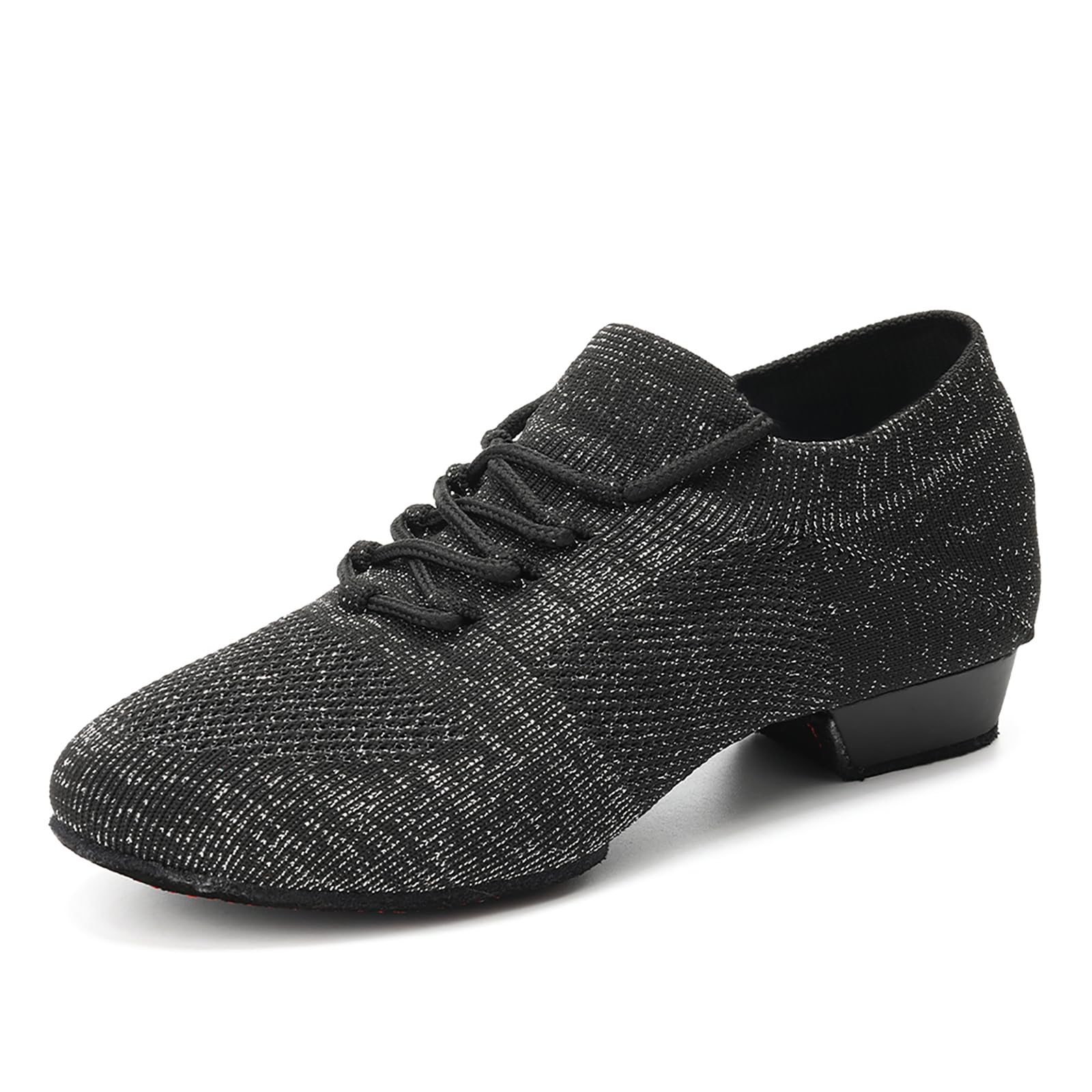 YKXLM Women's Standard Practice Social Dance Sneakers - Low Heel Ballroom Shoes for Beginners | Perfect for Latin, Salsa & Wedding Dance Practice