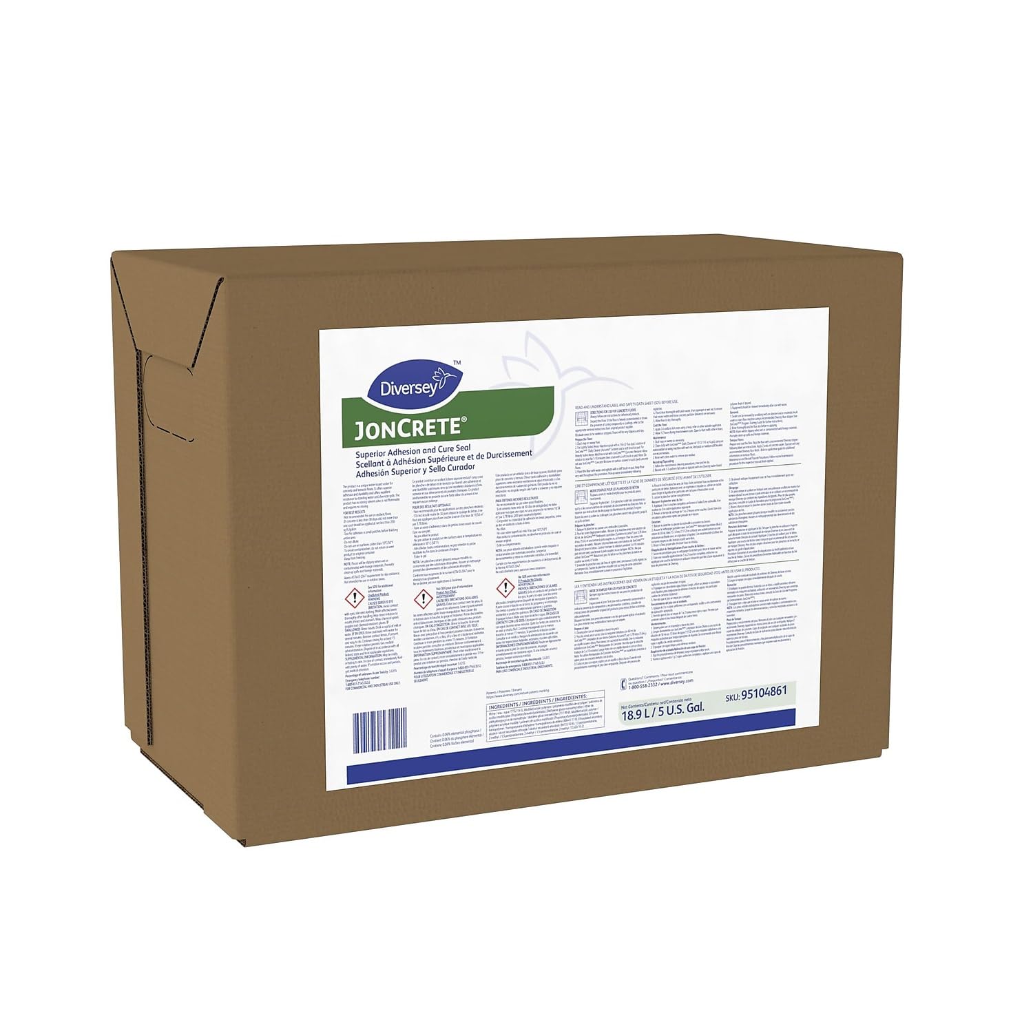 5 Gallon Milky White Acrylic Gloss Sealer - Perfect for DIY Crafts, Home Repairs & Waterproofing Projects