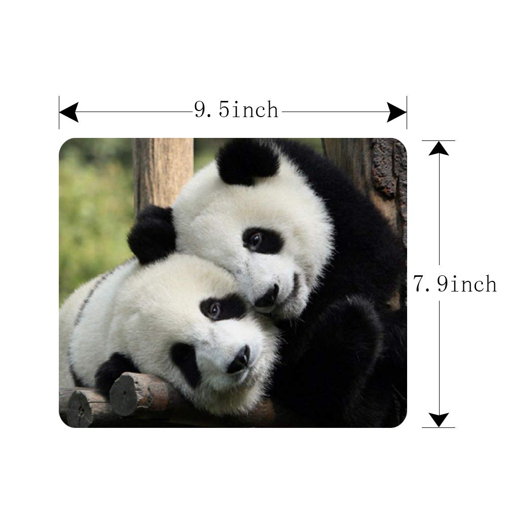 Premium Non-Slip Gaming Mouse Pad with Cute Panda Design - 9.5x7.9 Inch Rubber Base Computer Mousepad for PC, Laptop, Office & Home Use - Perfect for Gamers, Workstations and Home Desktops