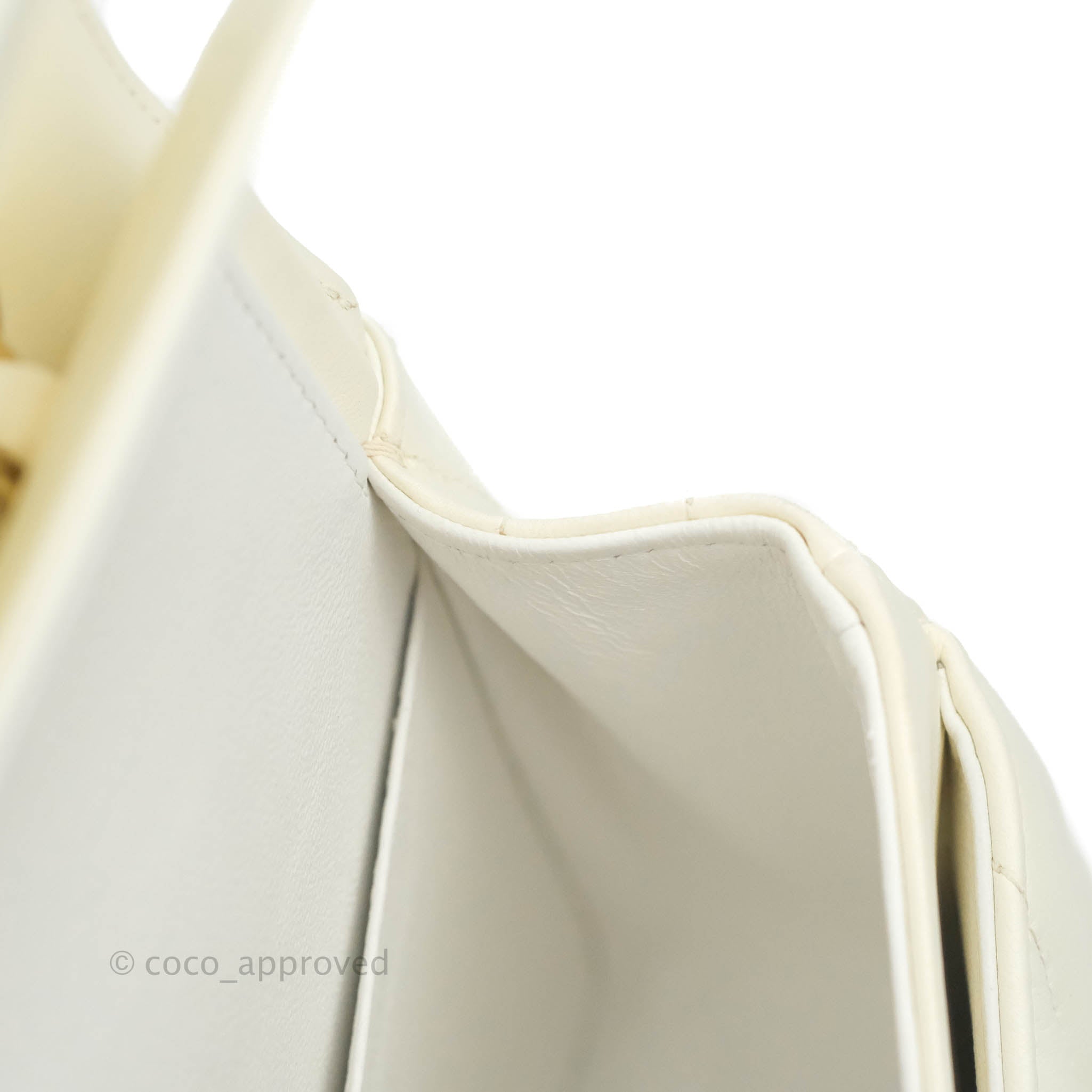 Chanel Classic Chevron Small Double Flap Bag in Ivory White Lambskin with Gold Hardware - Luxury Crossbody Purse for Women, Perfect for Date Night & Special Occasions