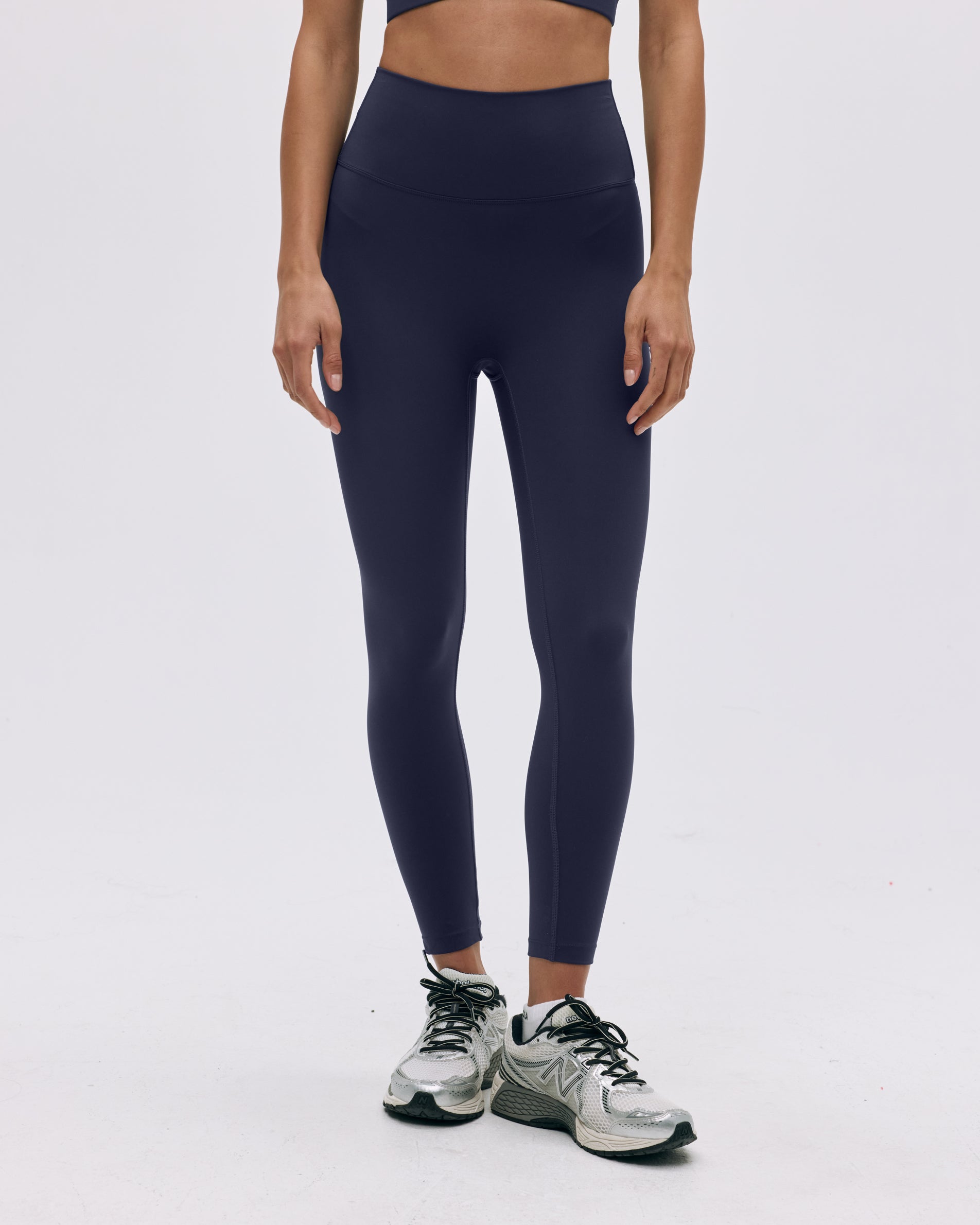 Premium High-Waisted Yoga Leggings for Women - Midnight Blue - Moisture-Wicking & Tummy Control - Perfect for Workouts, Running & Lounge Wear