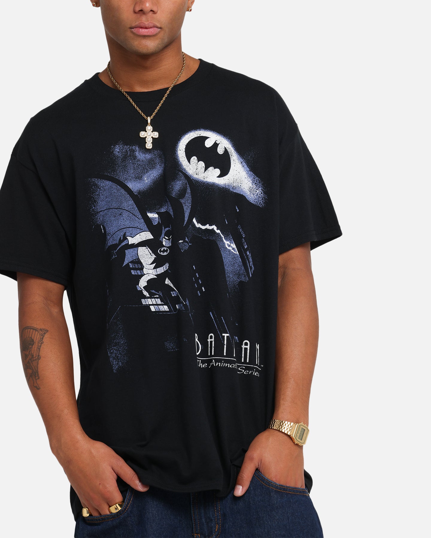 DC Batman The Animated Series Graphic T-Shirt - Black Cotton Tee for Men & Women - Perfect for Cosplay, Comic Con & Casual Wear